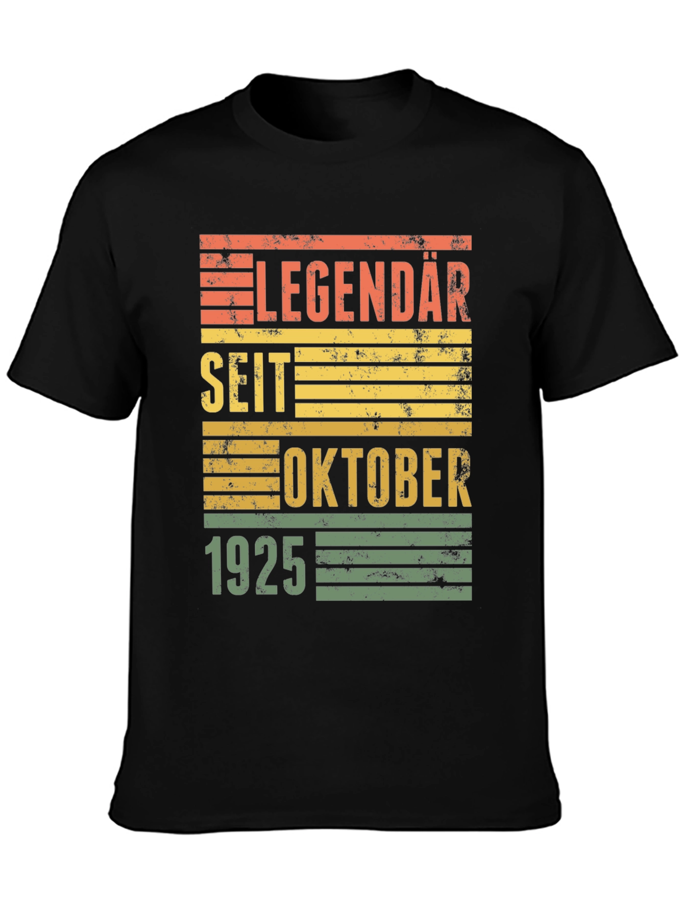 Black Legendary Since October 1925 T-Shirt view 3