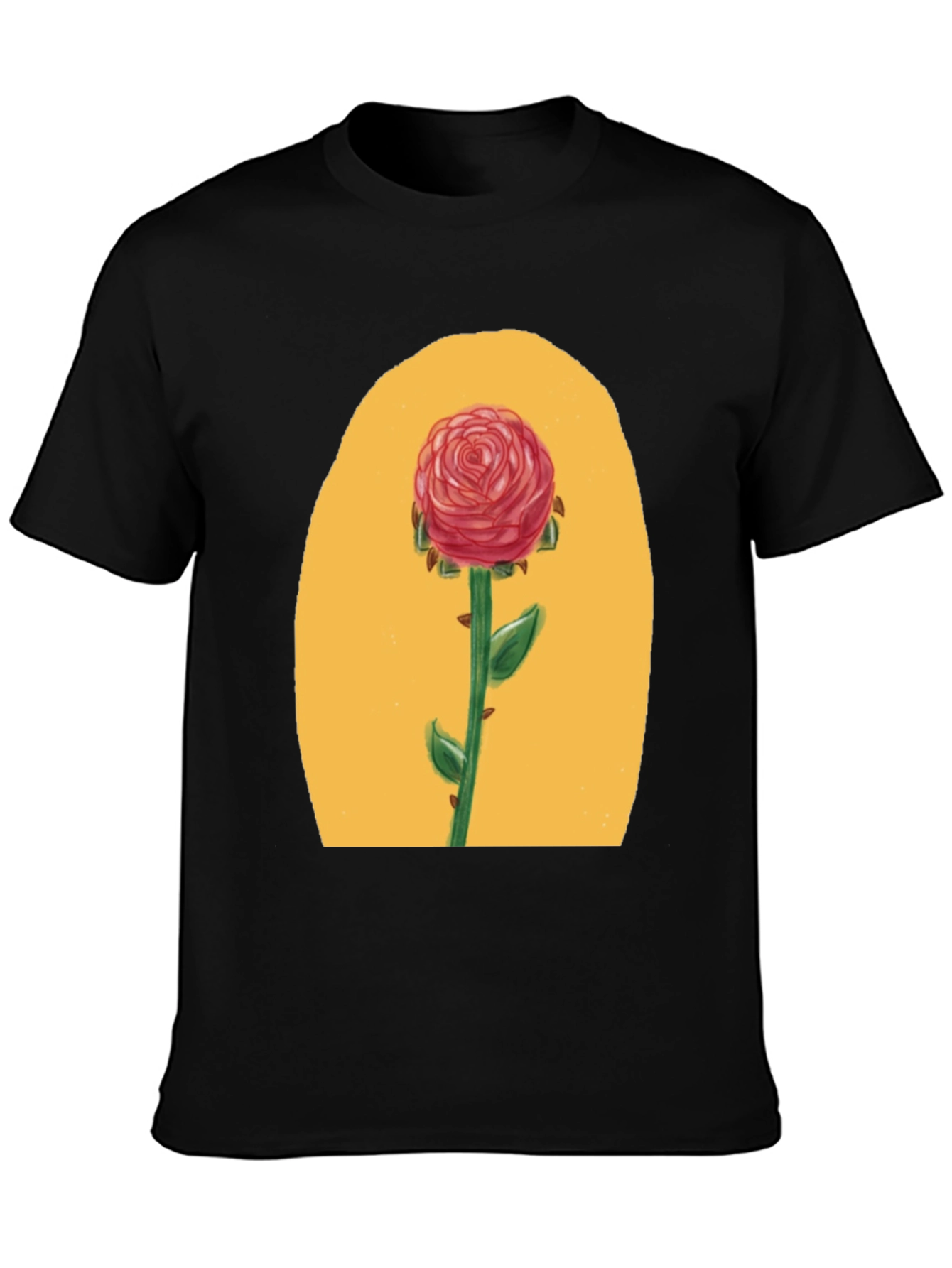 Black Rose Graphic Tee - Beauty & Beast Inspired view 3