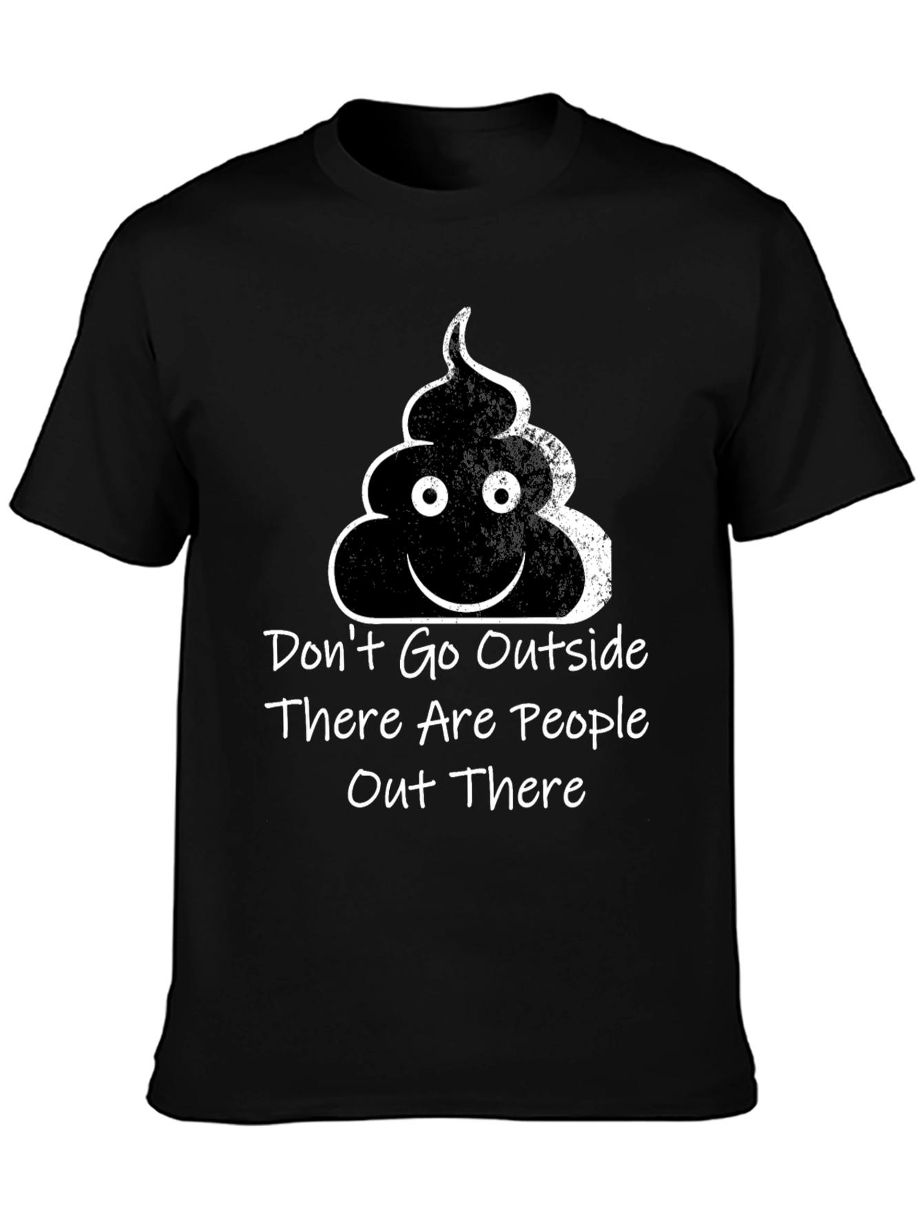 Black Don't Go Outside T-Shirt Funny Social Graphic Tee view 3