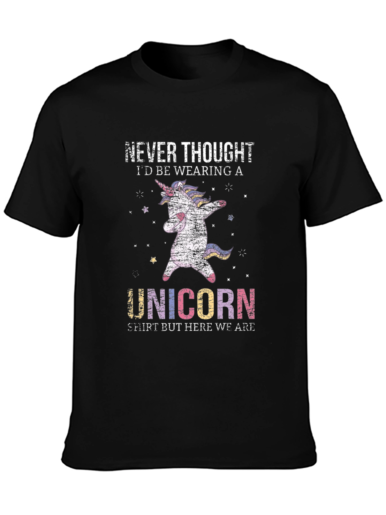 Dabbing Unicorn Graphic Tee - Never Thought... - 3