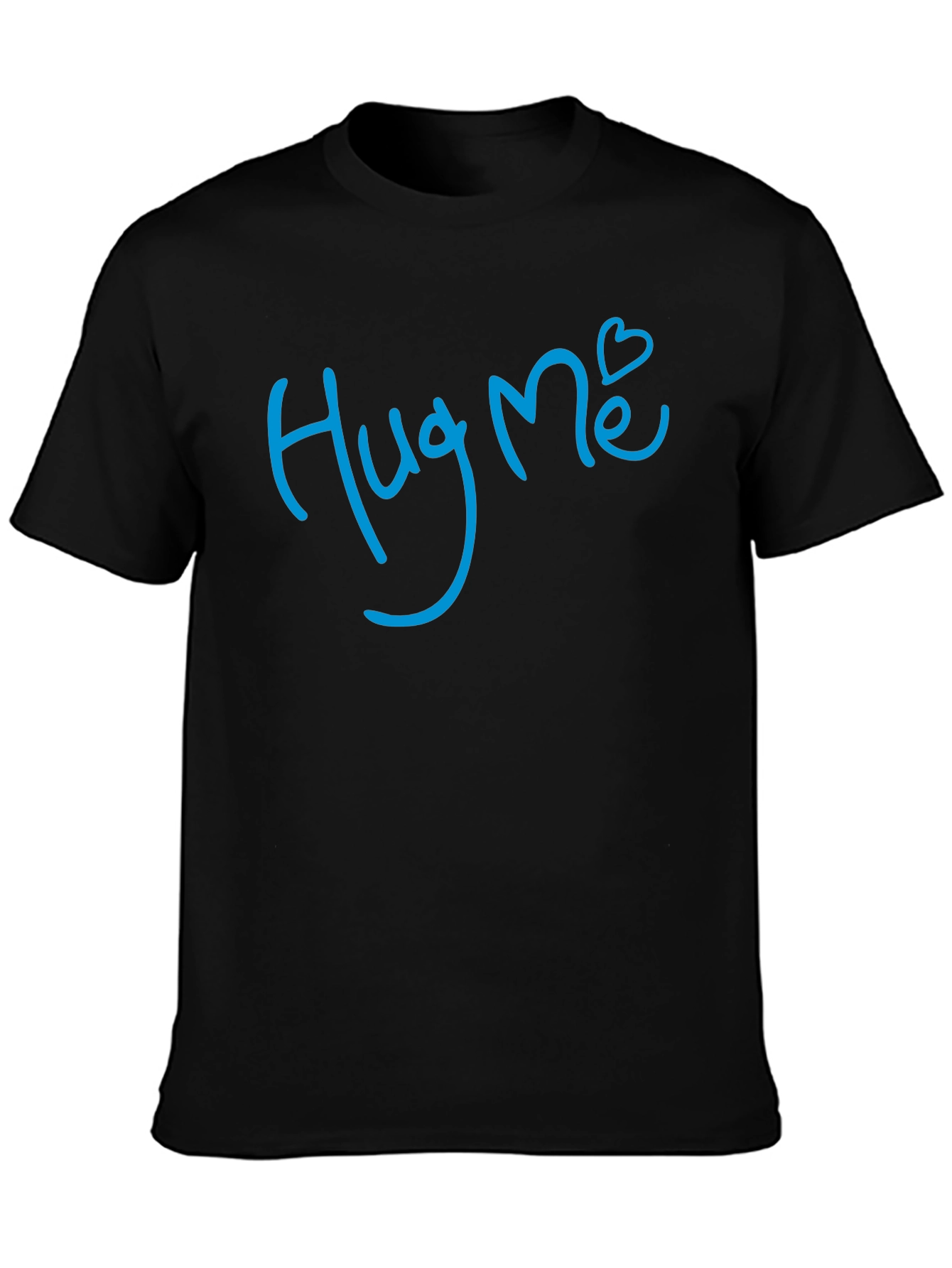 Black Hug Me T-Shirt: Cute & Comfy Unisex Tee view 3