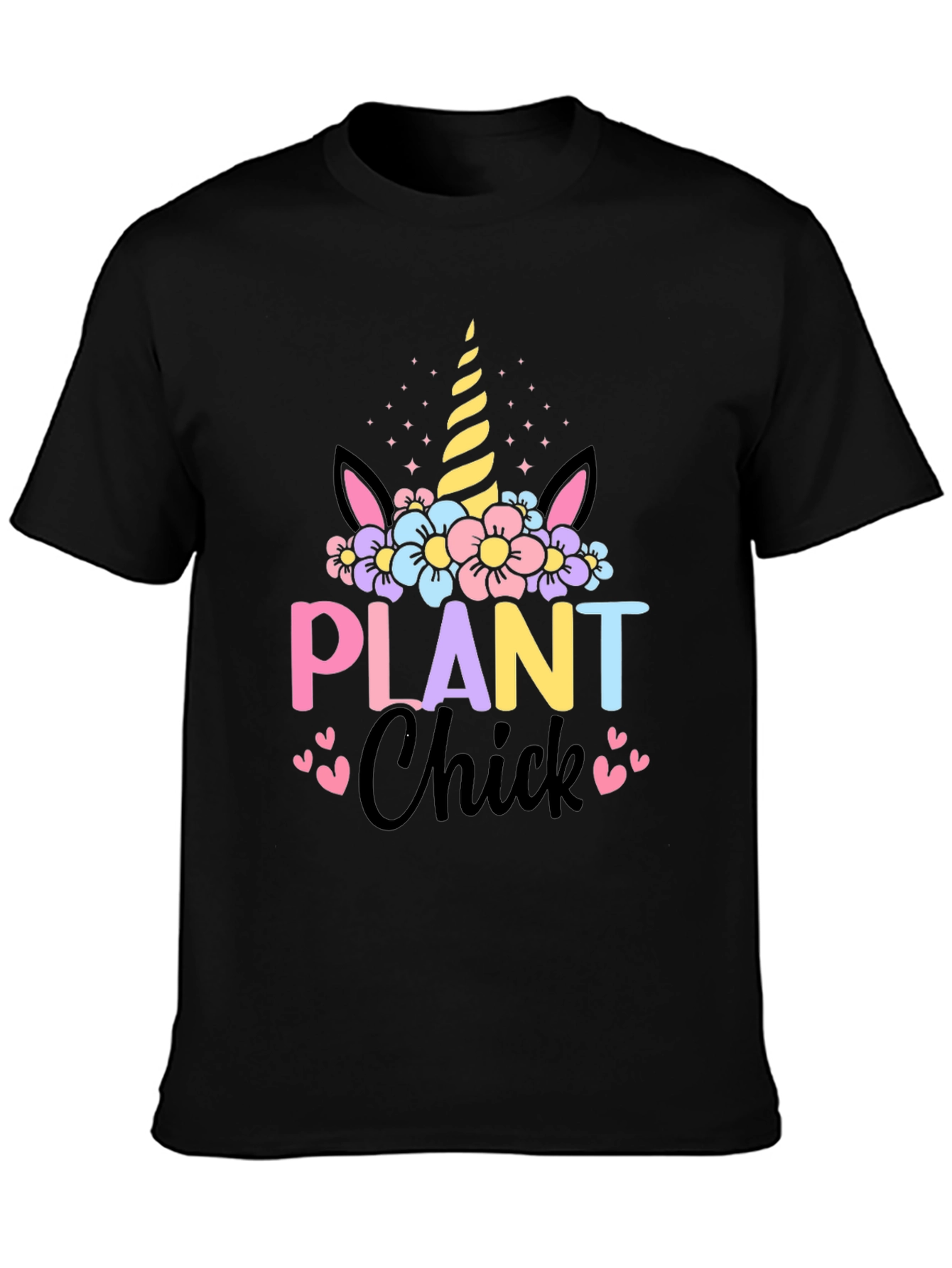 Plant Chick Unicorn Graphic T-Shirt - 3