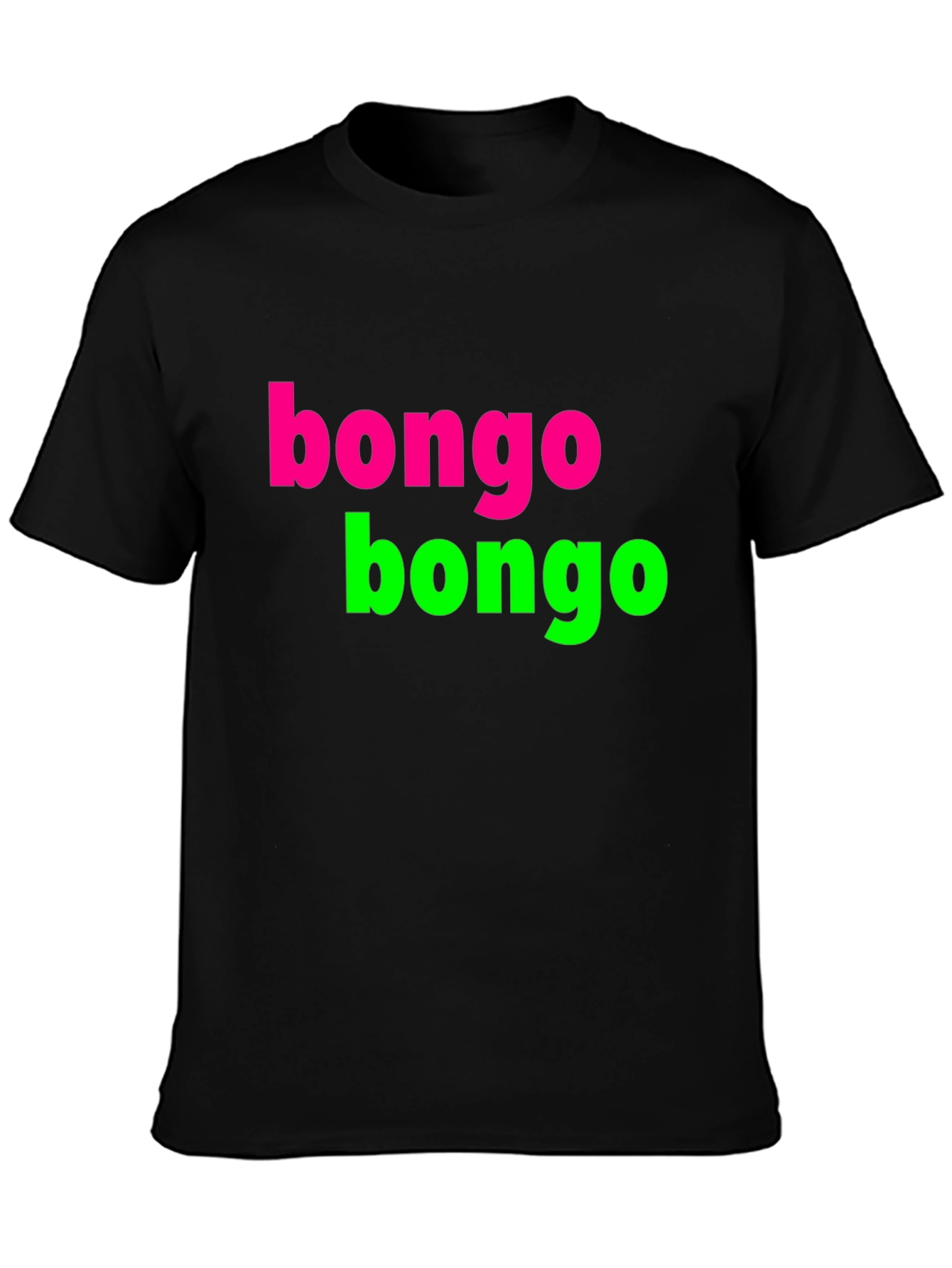 Black Bongo Bongo T-Shirt - Funky Retro Design view 3