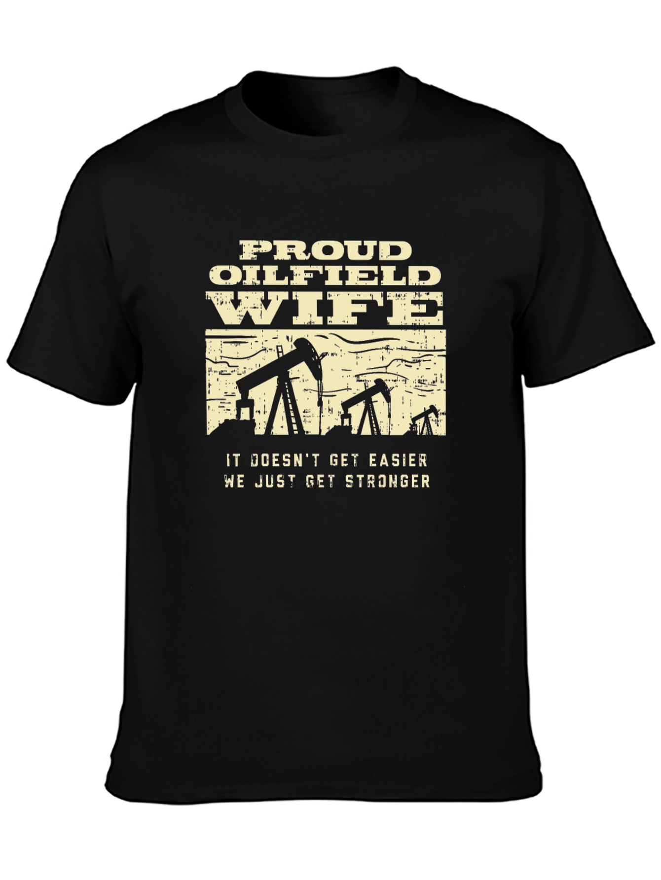 Proud Oilfield Wife Graphic Tee - Black - 3