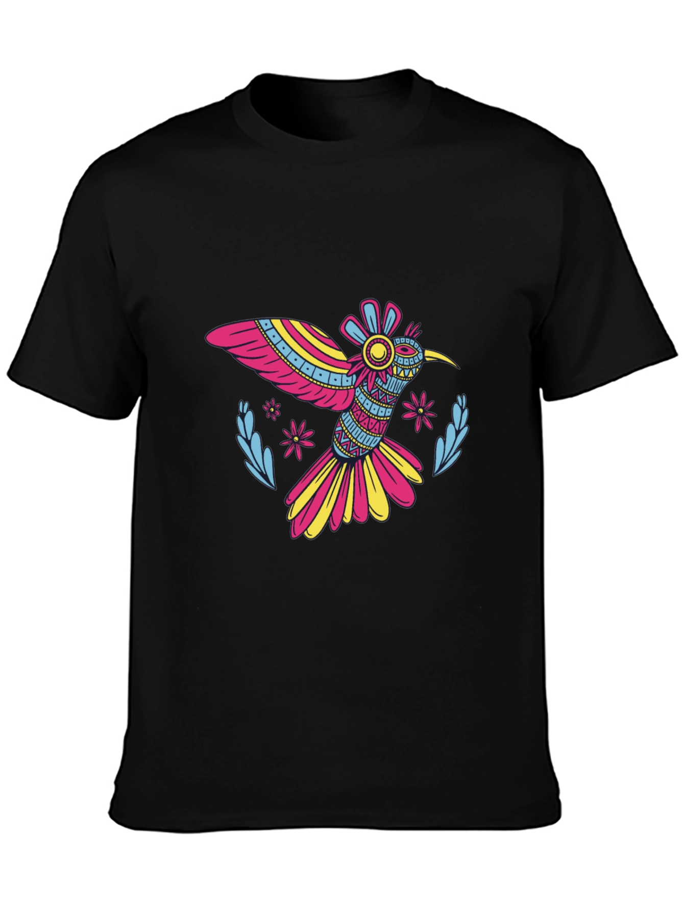 Black Hummingbird Graphic T-Shirt - Vibrant & Stylish! view 3