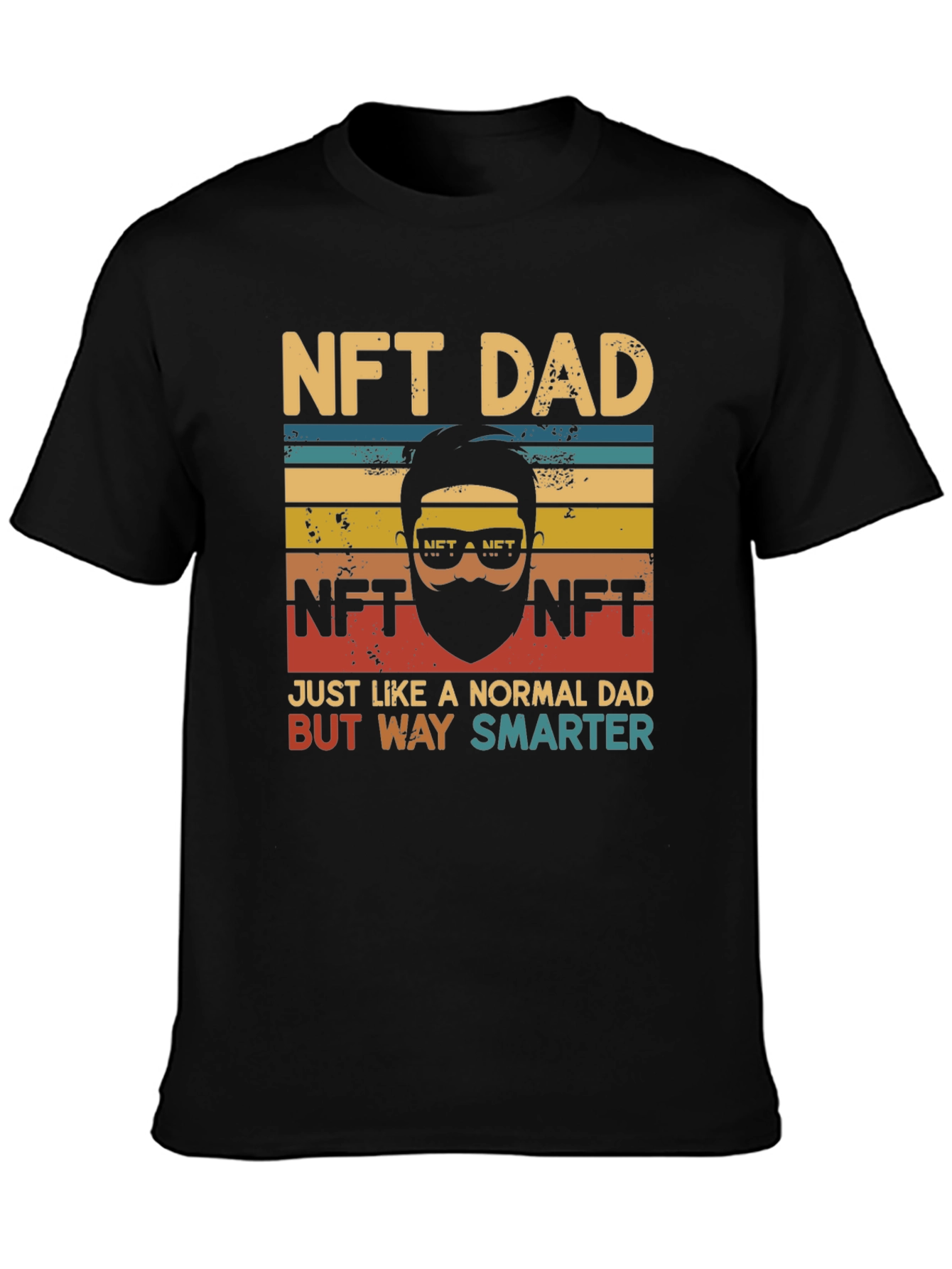 Black NFT Dad Graphic T-Shirt view 3