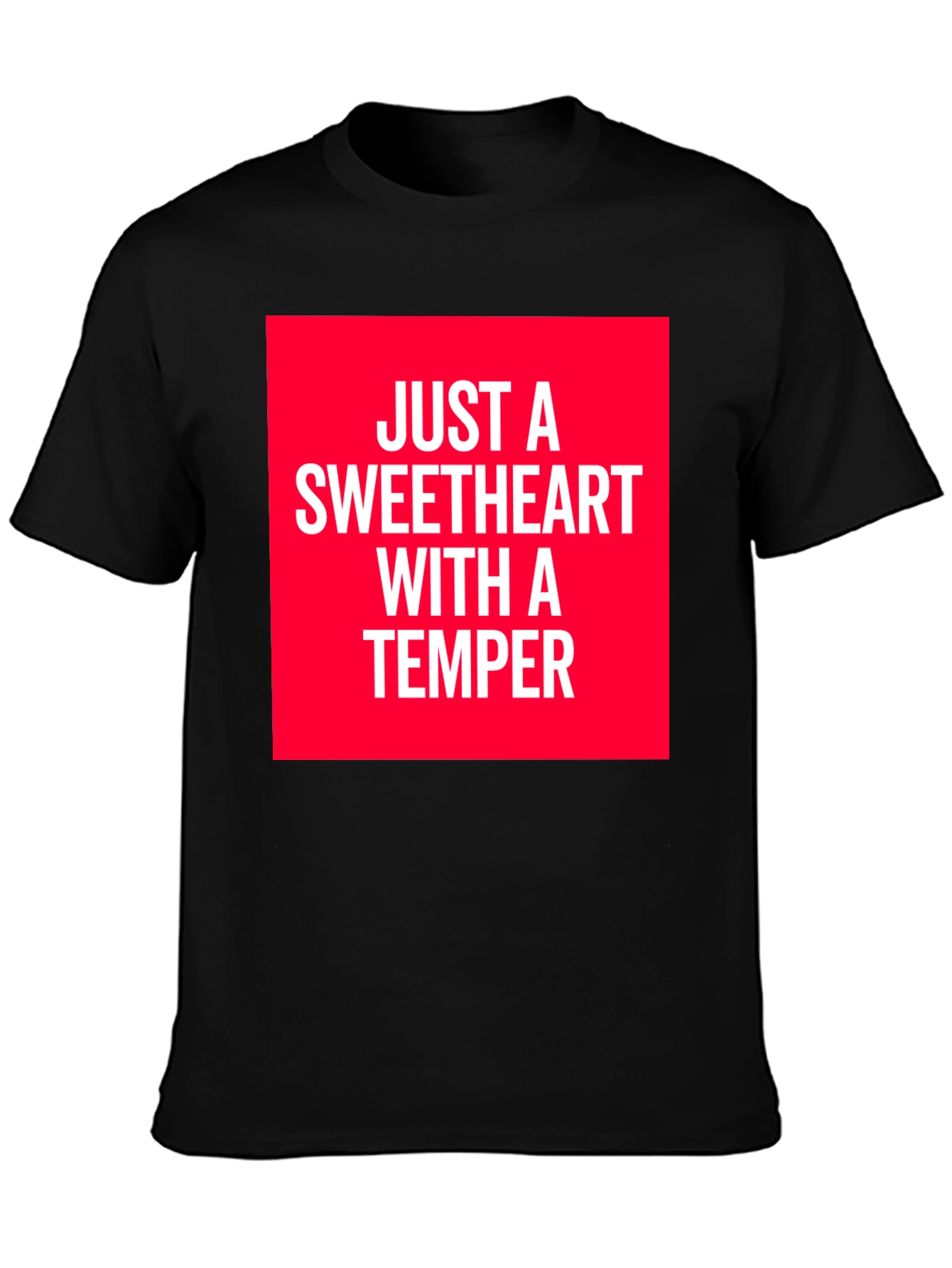 Black Sweetheart With A Temper Graphic T-Shirt view 3
