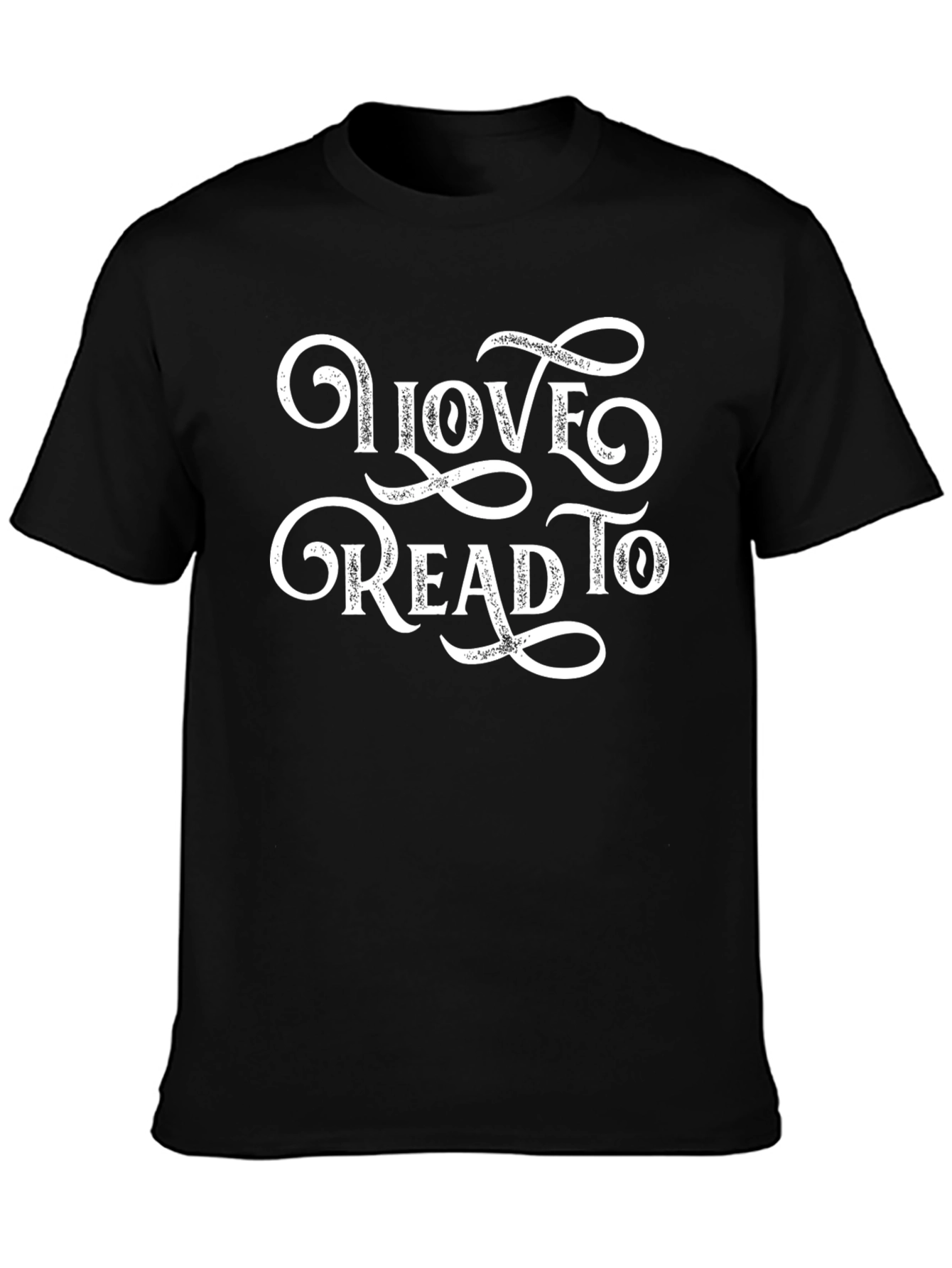 Black Love To Read Tee - Black Cotton Blend view 3