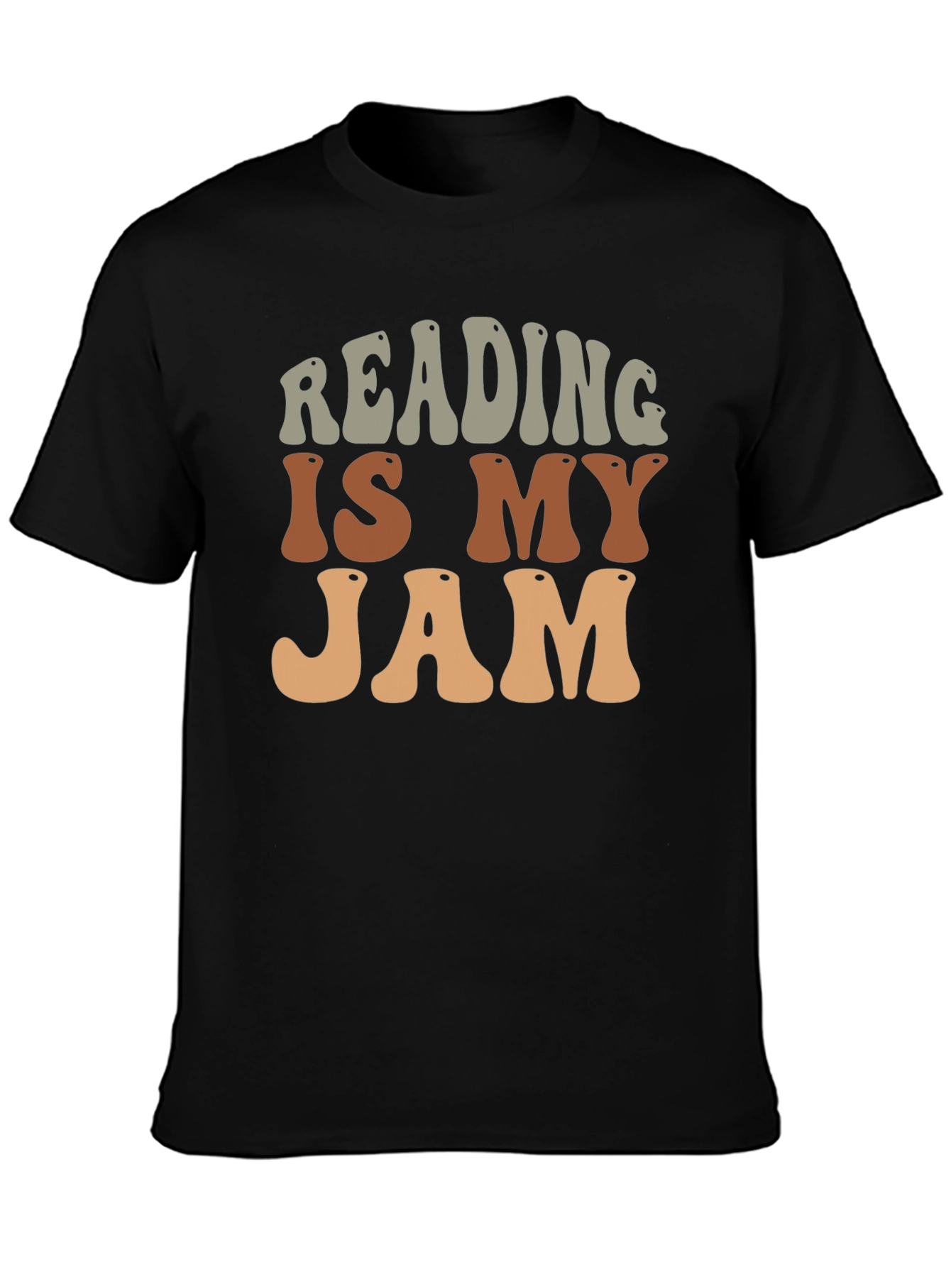Black Reading Is My Jam Retro Graphic Tee view 3