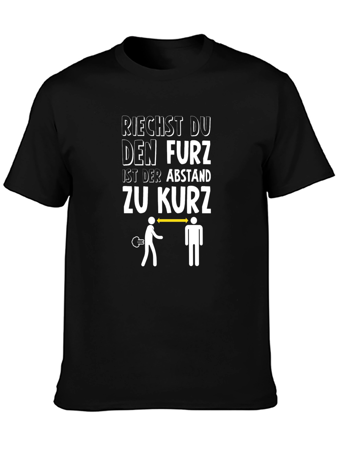 Black Funny German Fart Joke T-Shirt view 3