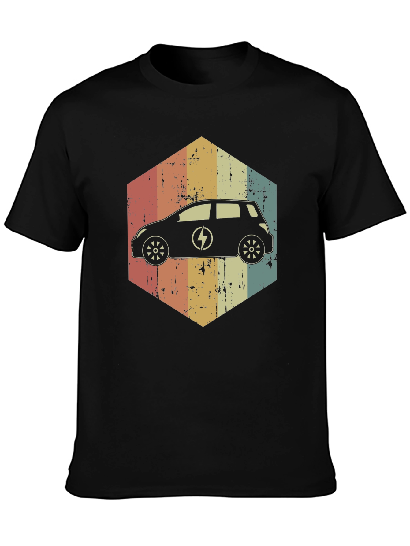 Electric Car Retro T-Shirt - Eco-Friendly Fashion - 3
