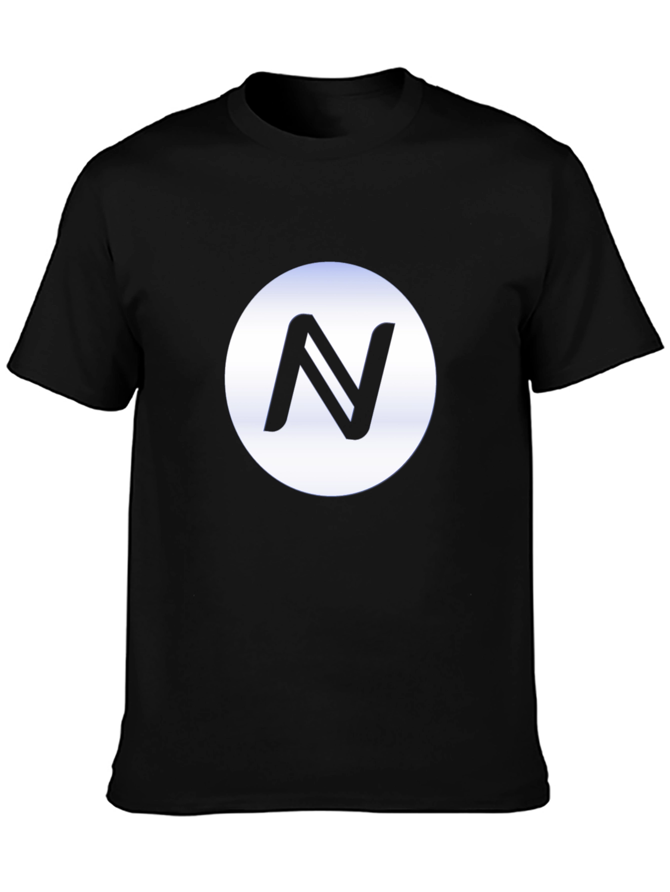 Black Black T-Shirt with Circle N Logo view 3