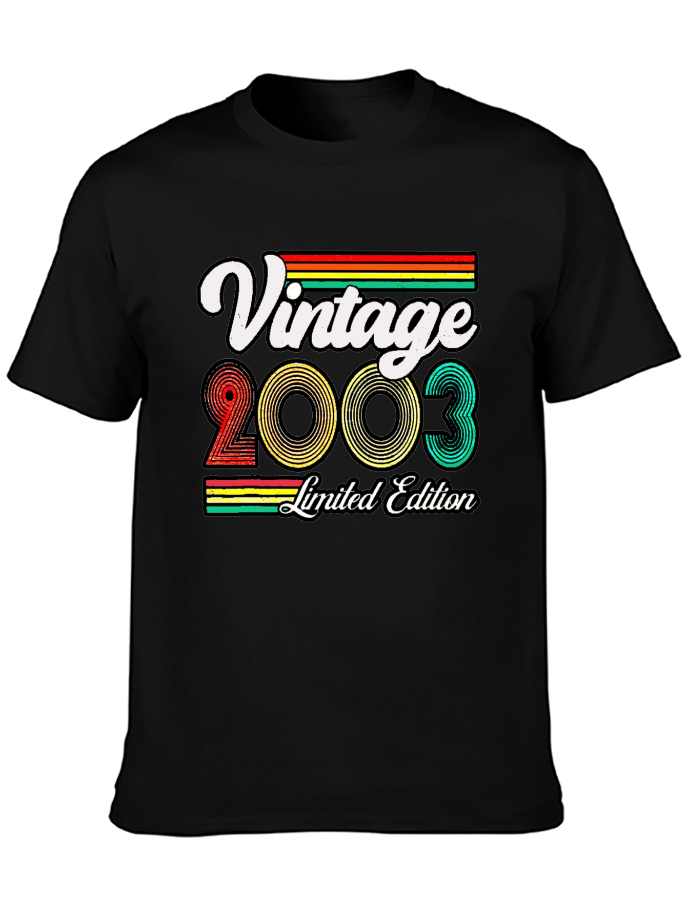 Black Vintage 2003 Limited Edition Graphic T-Shirt view 3