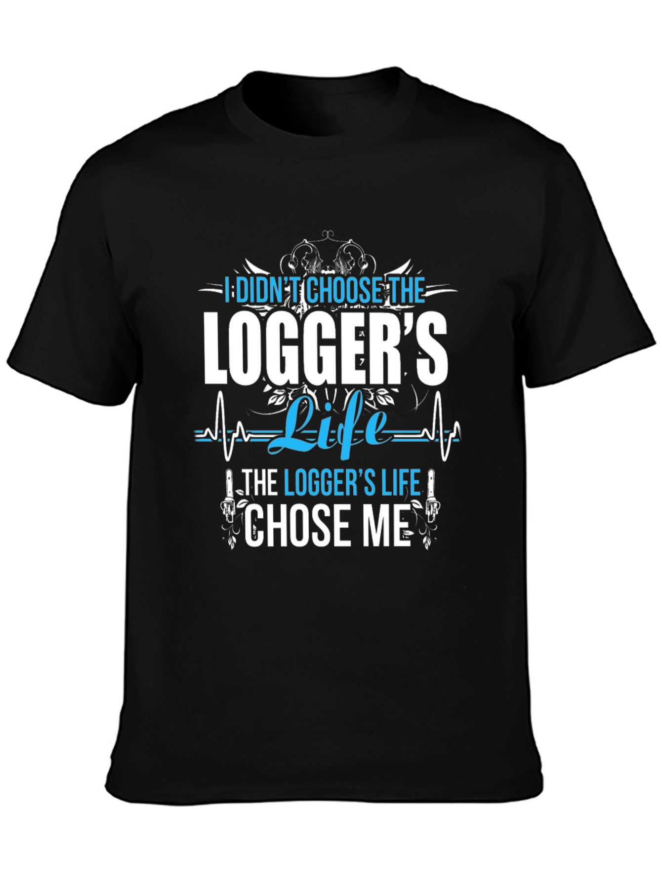 Black Logger's Life Graphic Tee - Black T-Shirt view 3