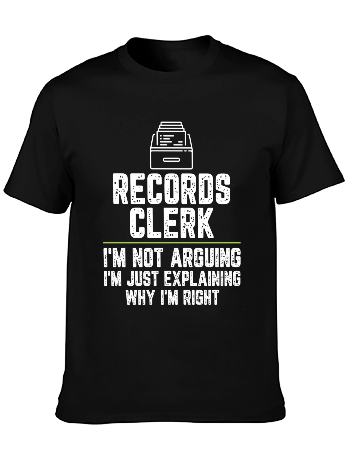 Black Records Clerk Humor T-Shirt - I'm Not Arguing, I'm Explaining view 3