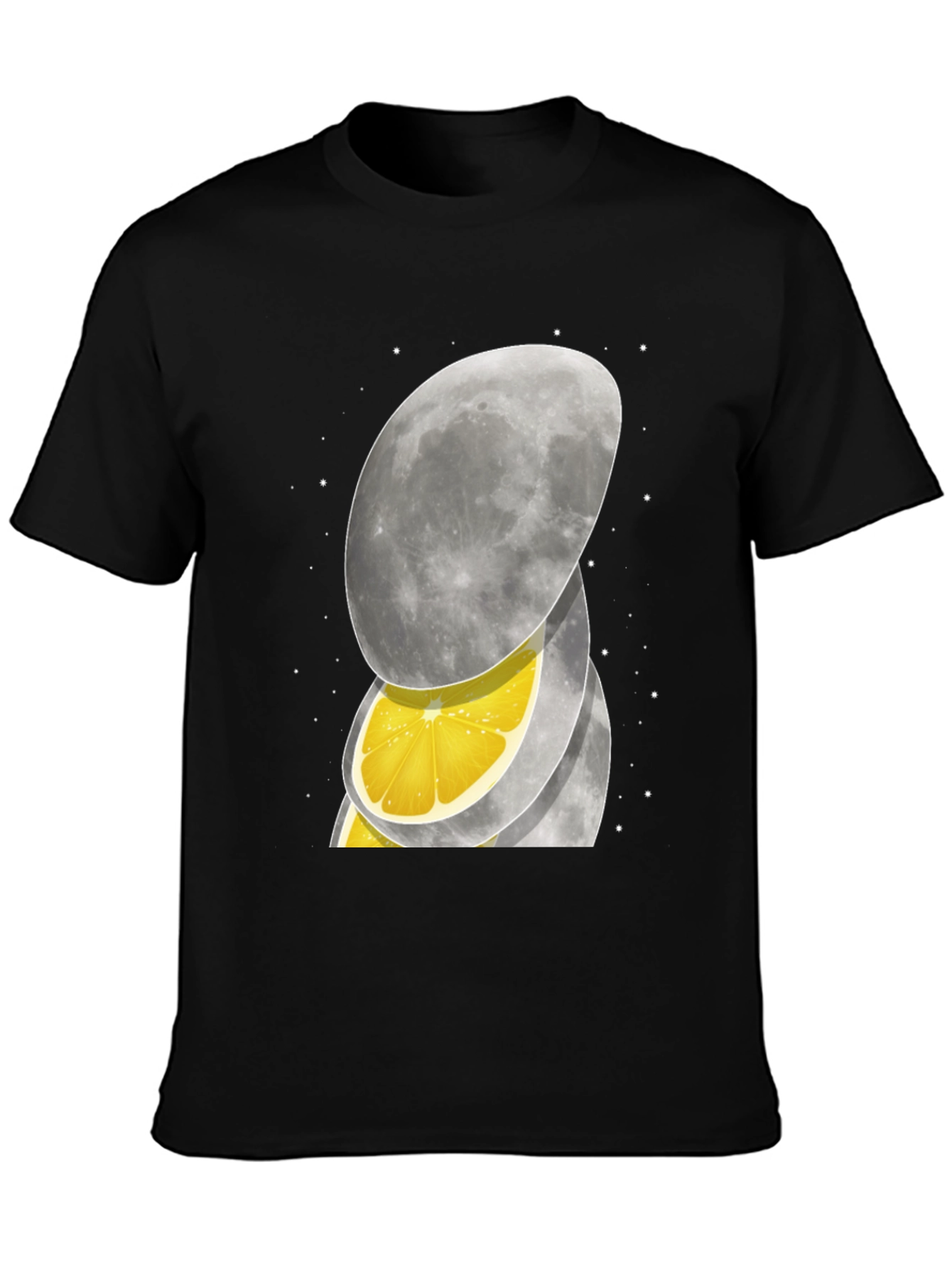 Black Lemon Moon Graphic Tee - Unique Design! view 3