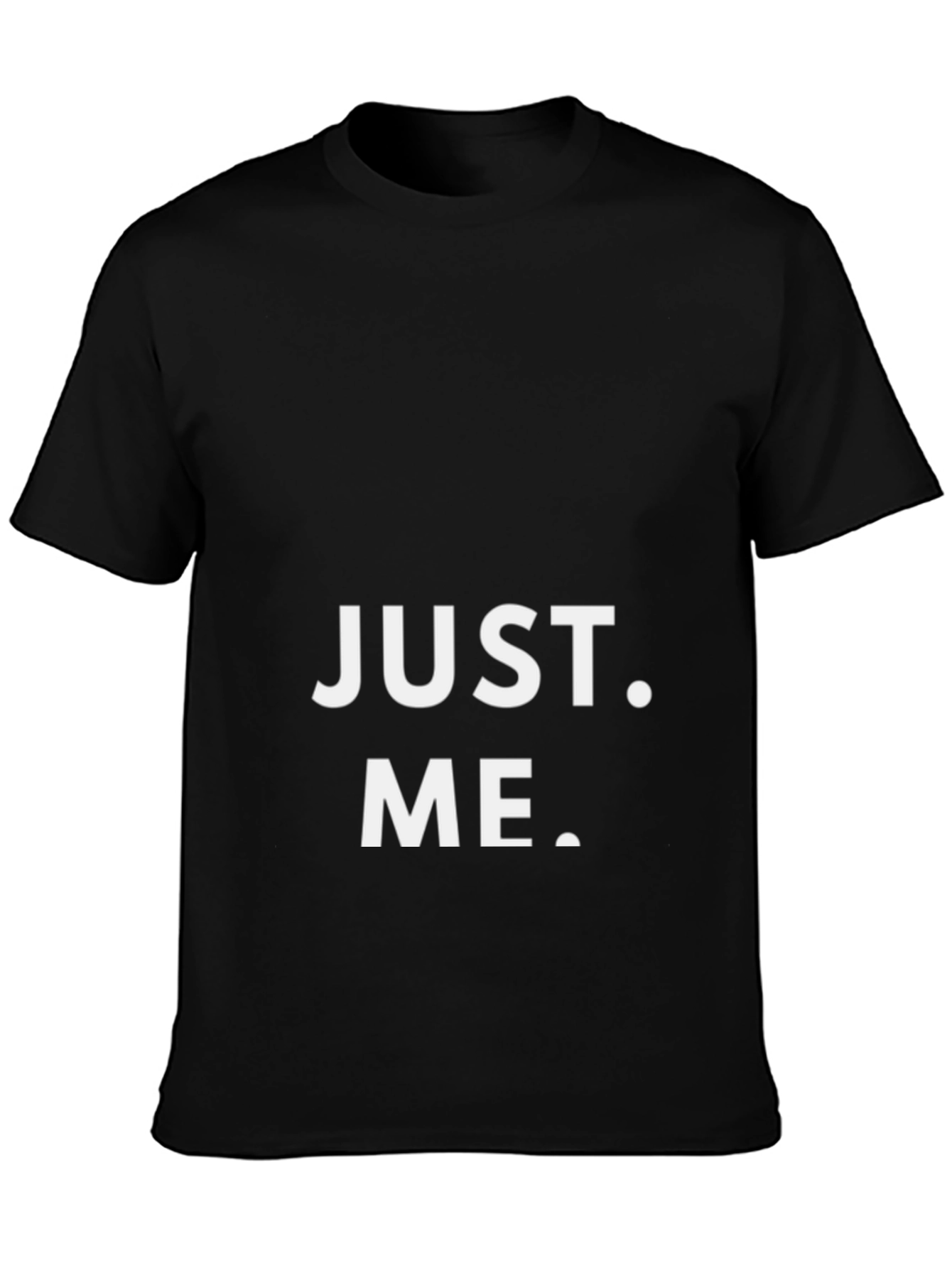 Black Just Me Graphic Print Black T-Shirt view 3