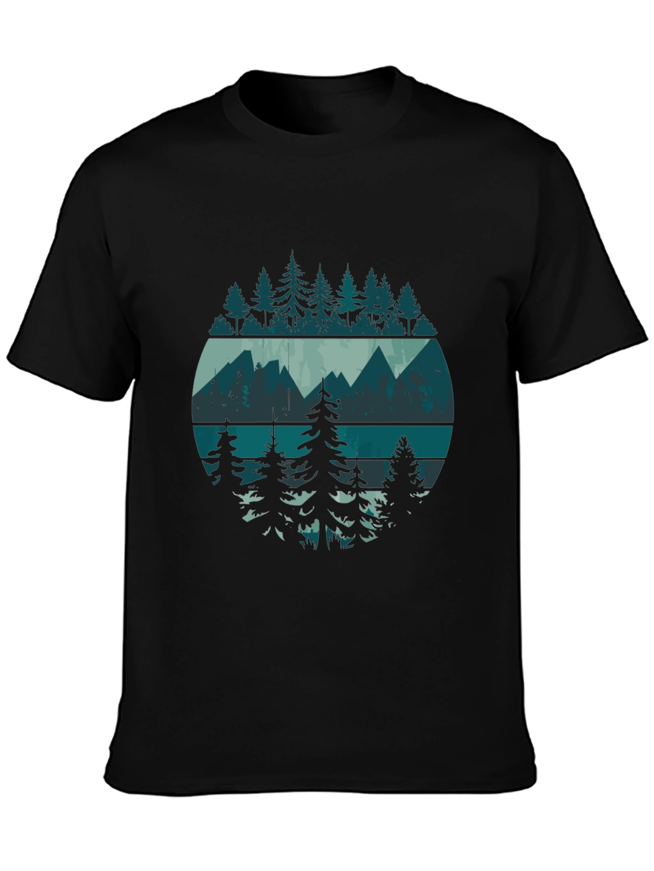Black Mountain & Trees Graphic Tee view 3