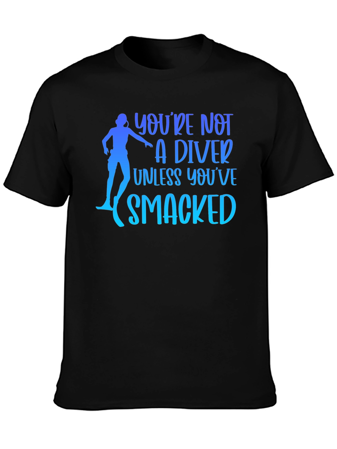 Black Diver Humor T-Shirt - You're Not A Diver Unless... view 3
