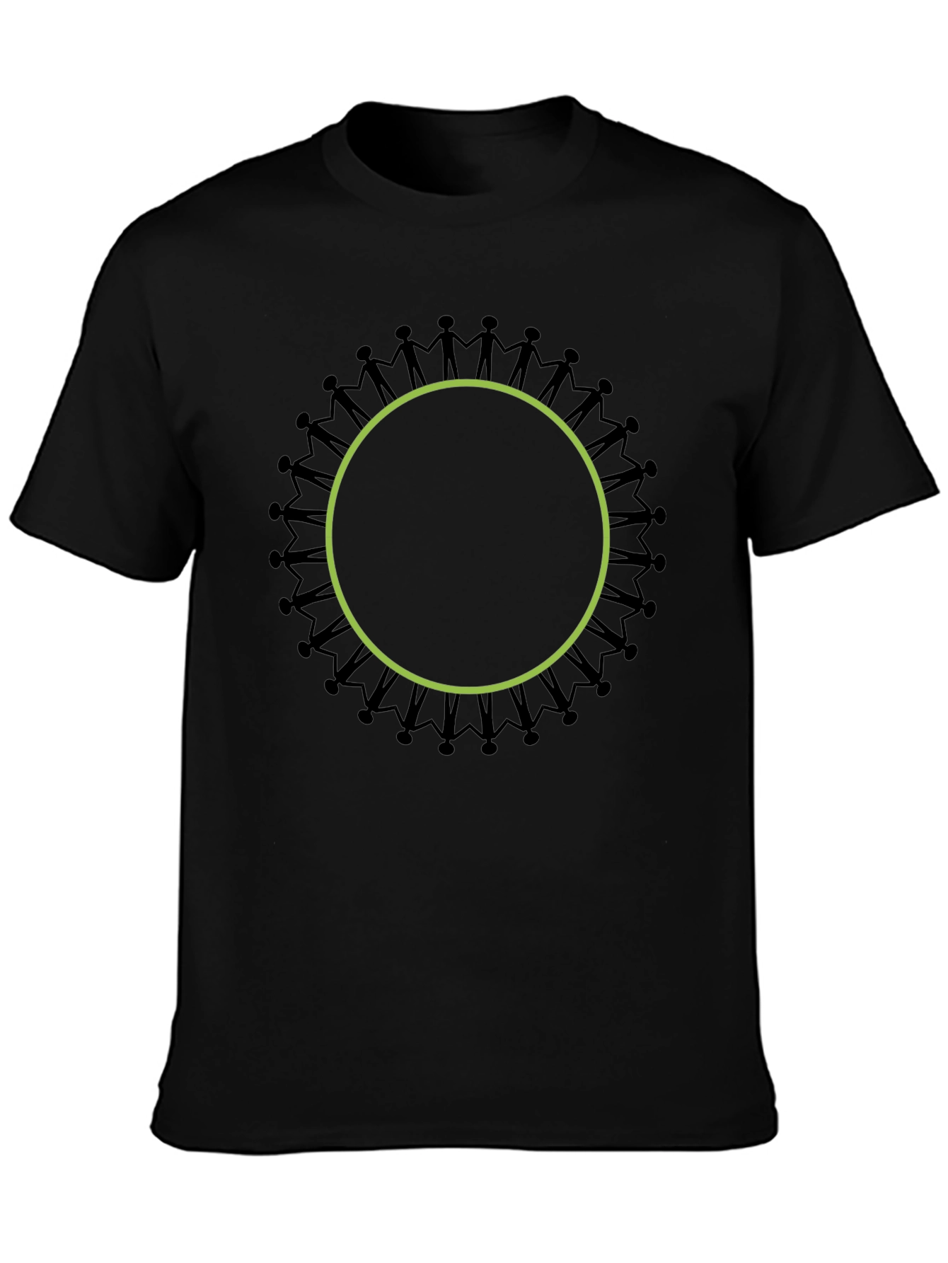Black Unity Circle Graphic T-Shirt view 3