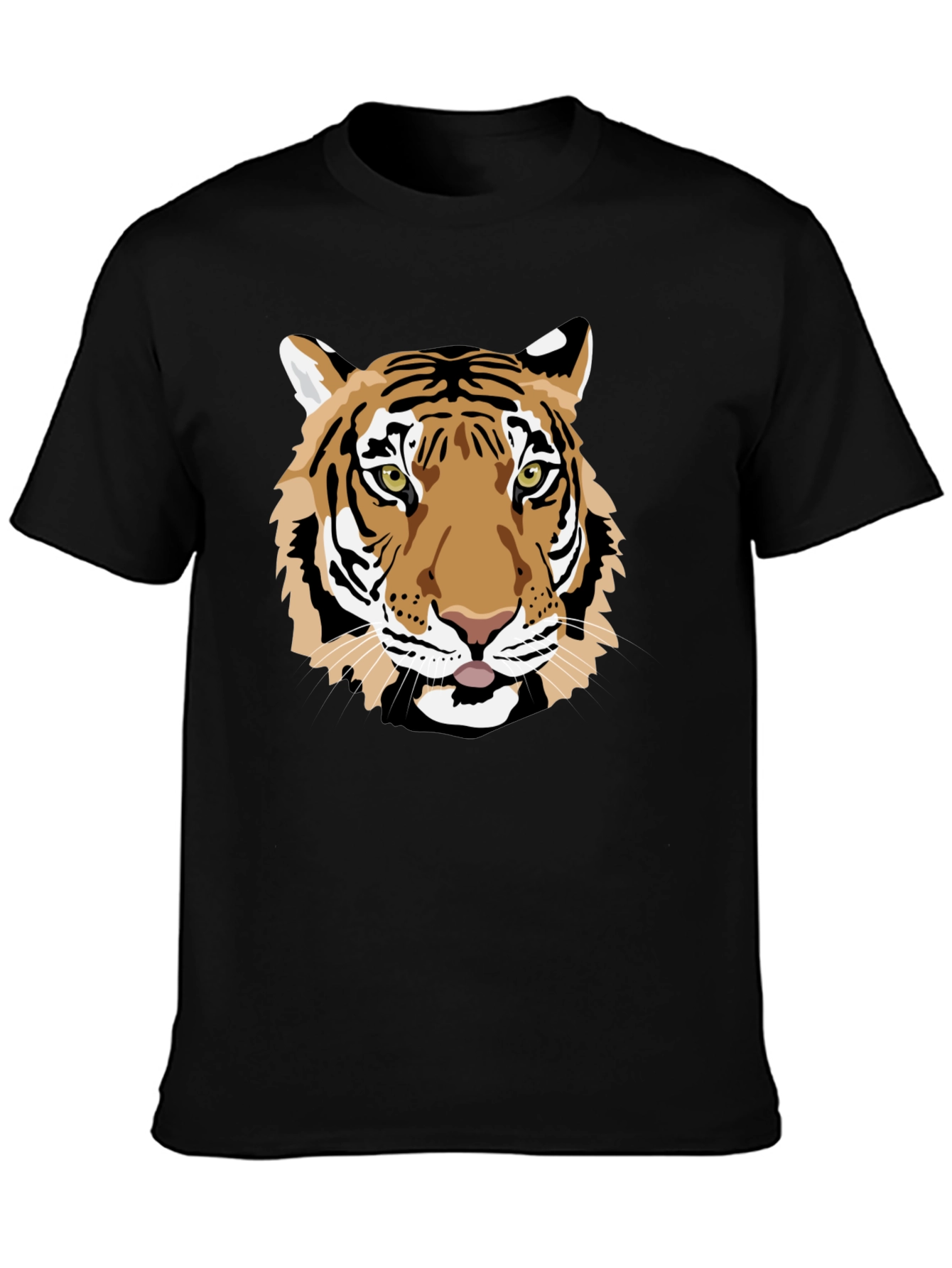 Black Tiger Graphic Black Tee view 3