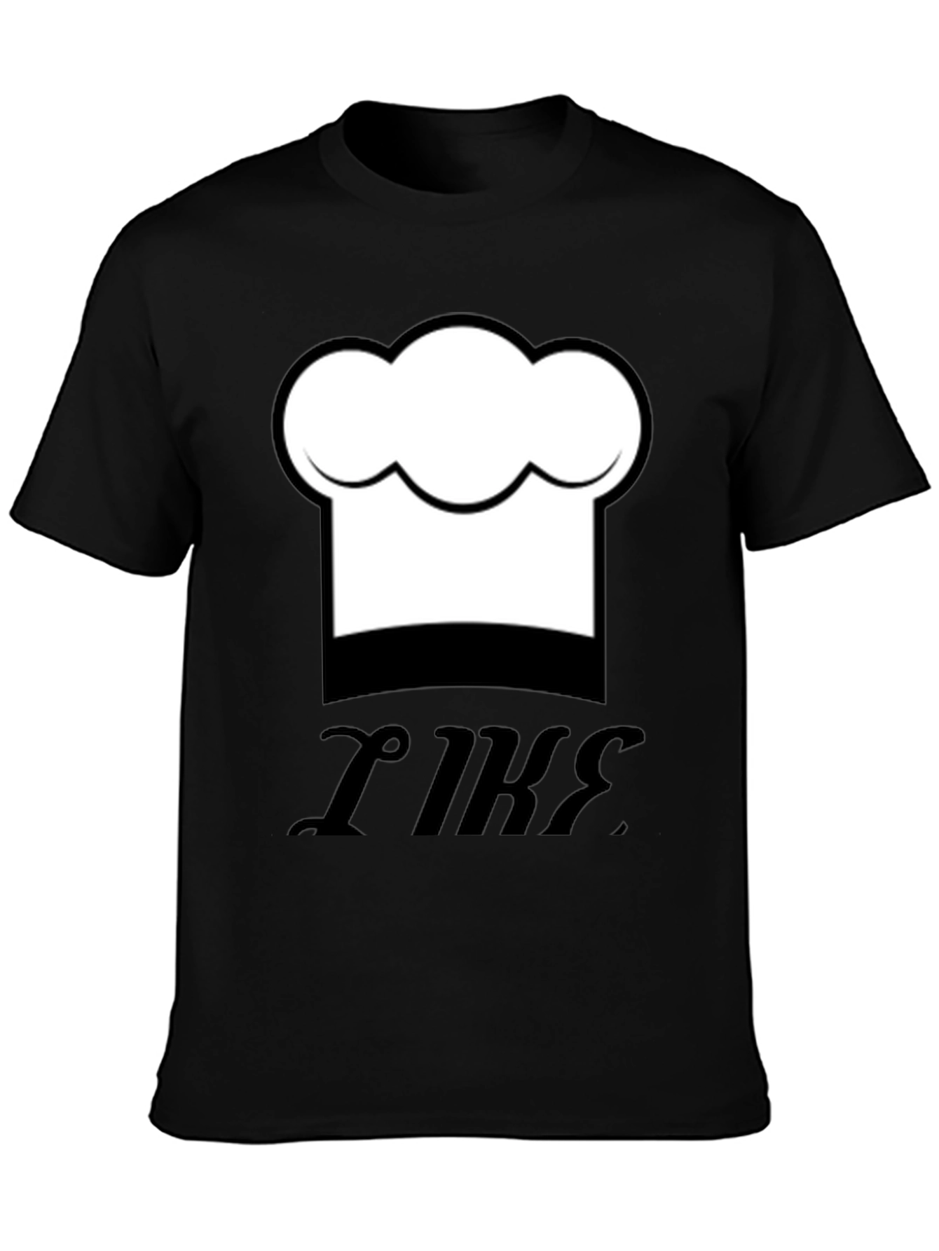 Black Chef Hat Graphic Black T-Shirt - Funny Cooking Tee view 3