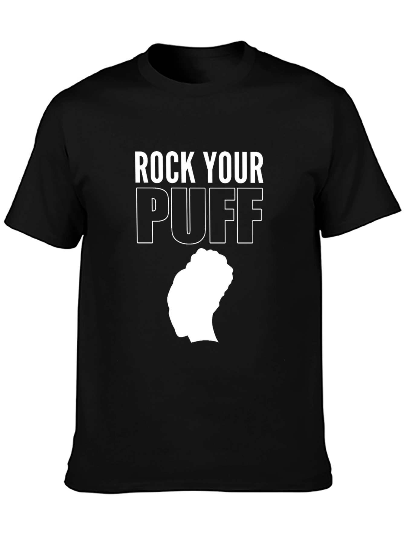 Black Rock Your Puff T-Shirt - Black Graphic Tee view 3
