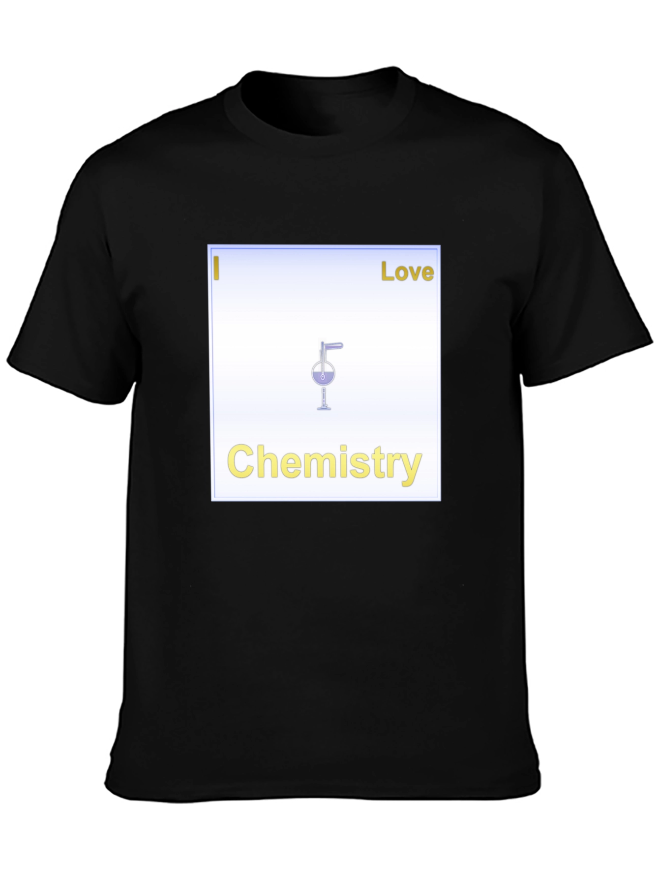Black I Love Chemistry T-Shirt - Science Geek Tee view 3