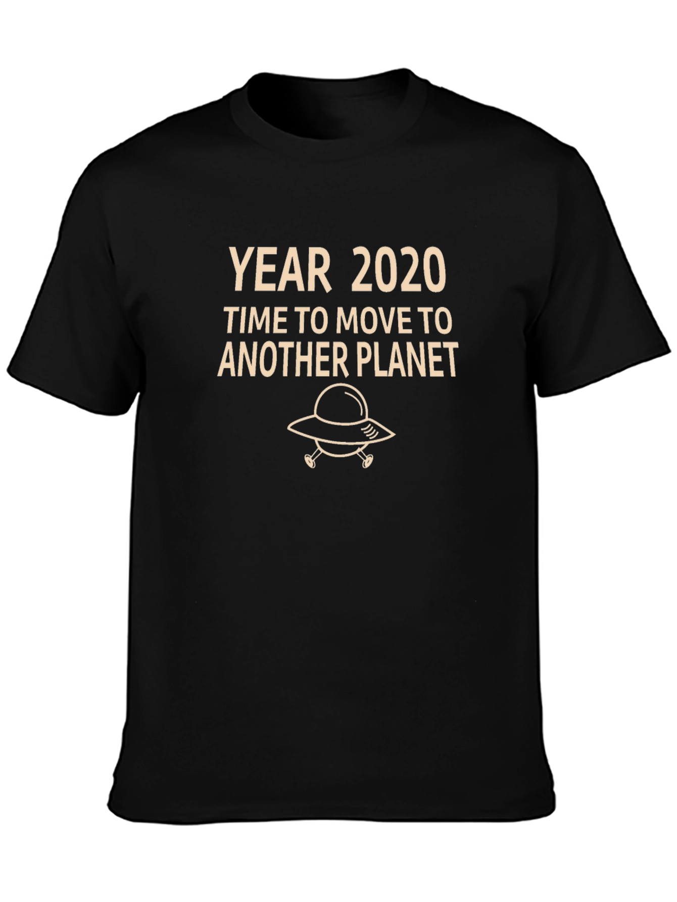 Black Year 2020 Another Planet Graphic T-Shirt view 3