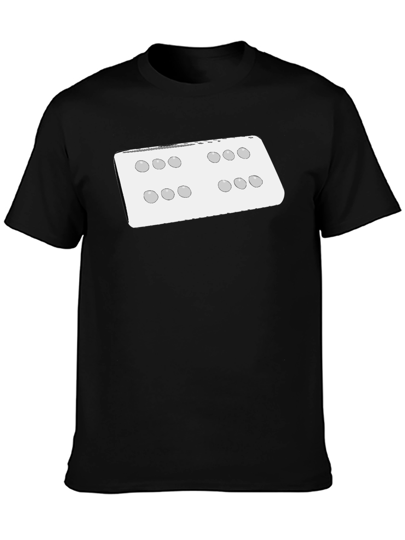 Black Dice Array Graphic Tee - Black view 3