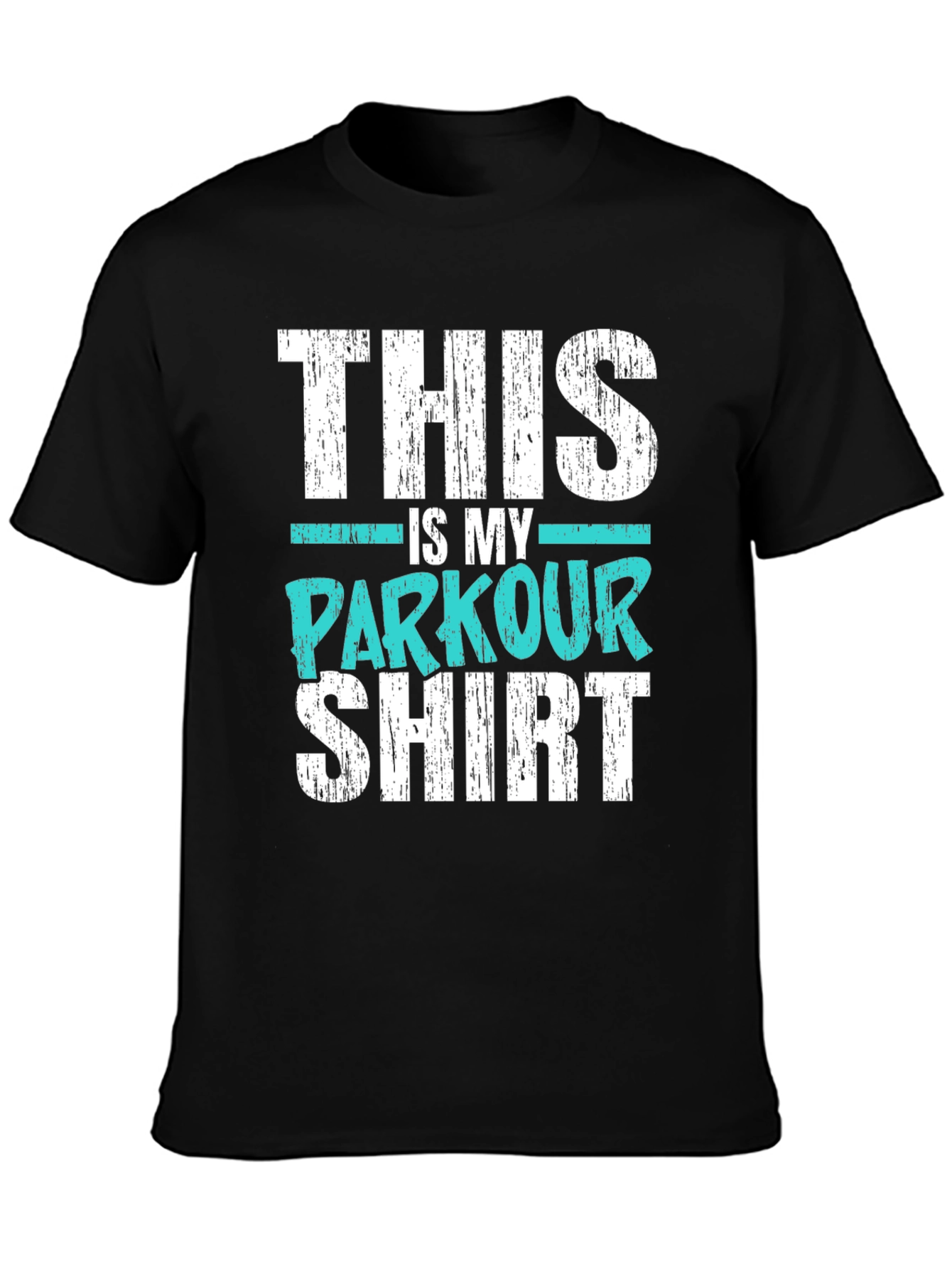 Black This is My Parkour Shirt - Black Graphic Tee view 3