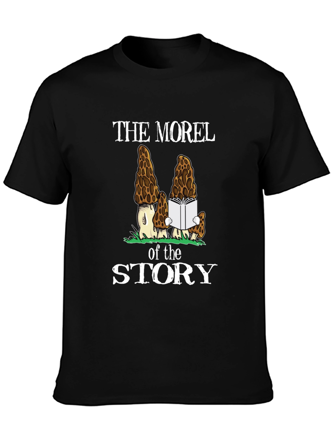 Black The Morel of the Story T-Shirt view 3