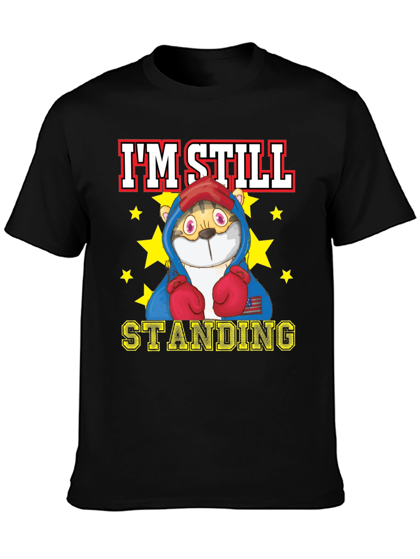Black I'm Still Standing Graphic T-Shirt view 3