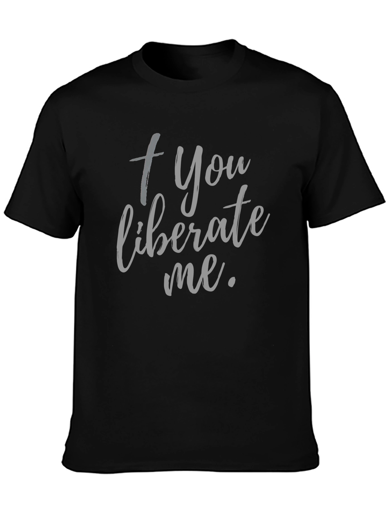 Black Liberate Me Graphic T-Shirt view 3