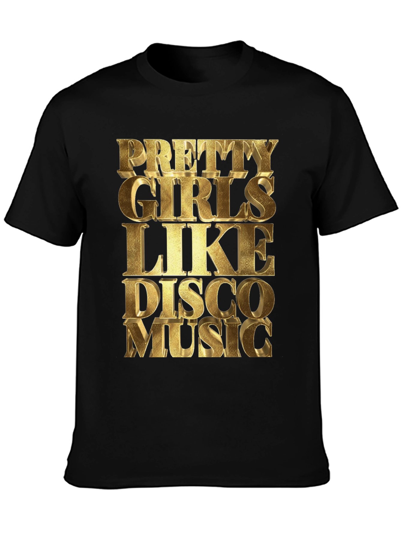 Black Pretty Girls Like Disco Music Graphic Tee view 3