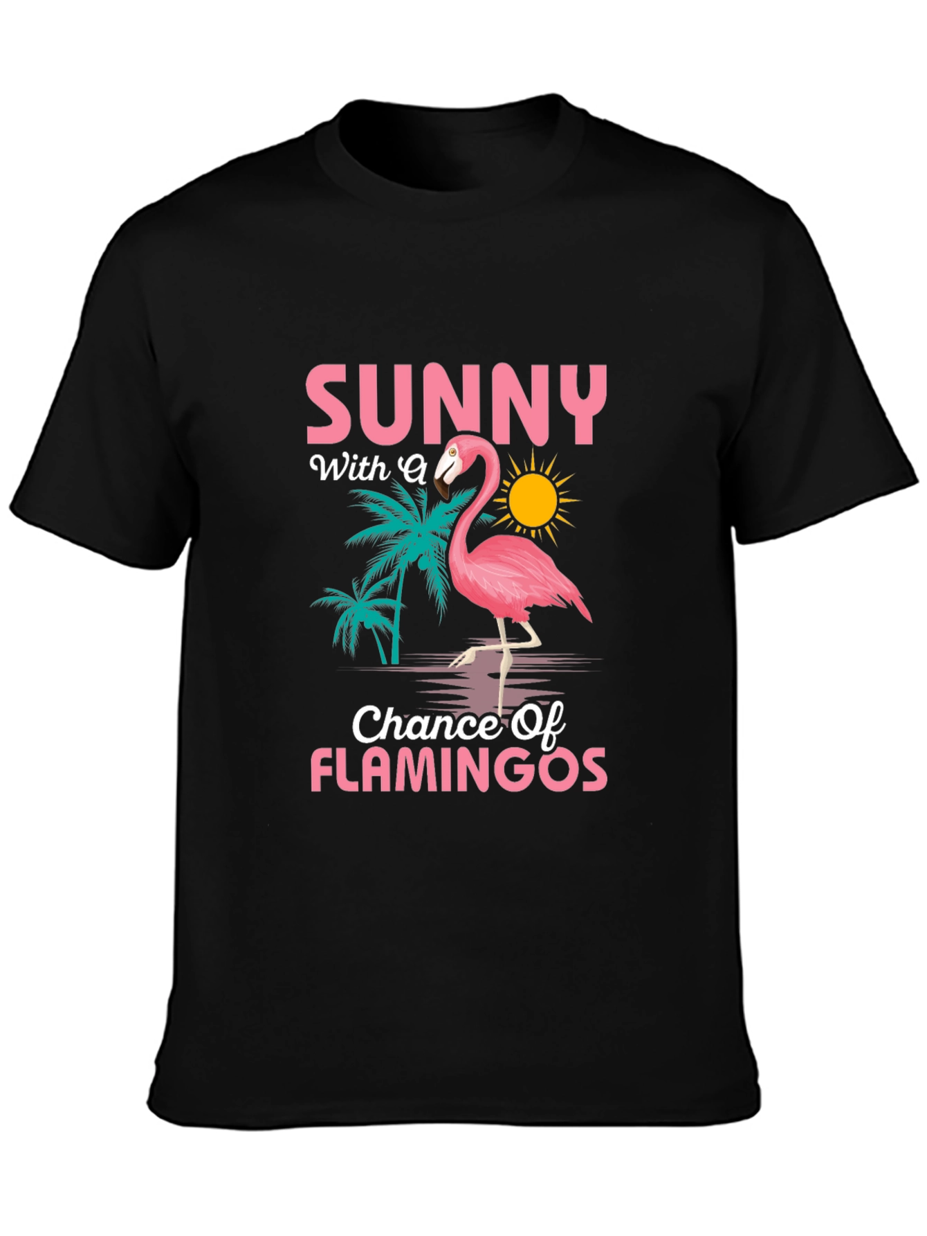 Sunny Flamingo Graphic T-Shirt - 3