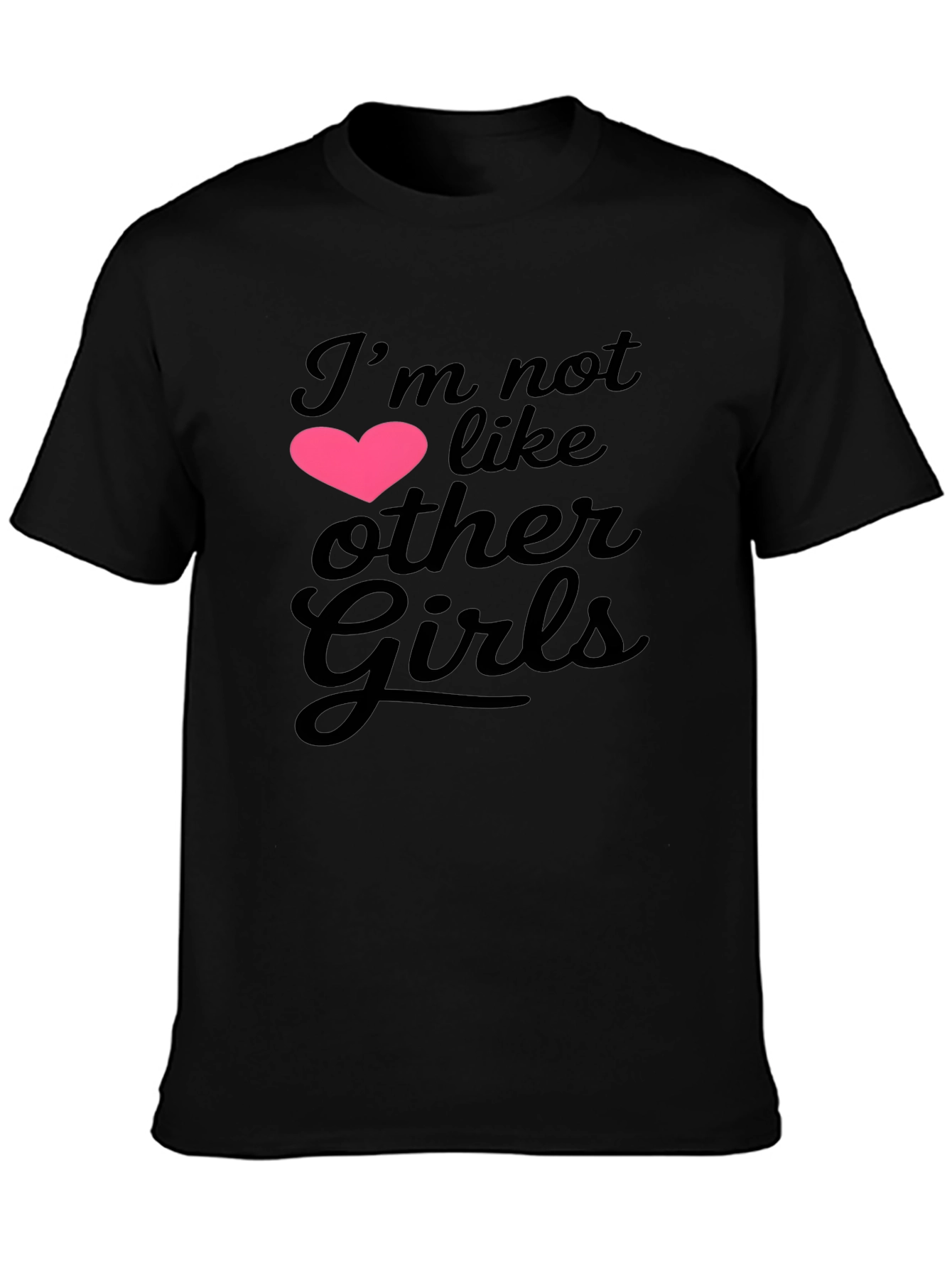 Black I'm Not Like Other Girls Graphic Tee view 3