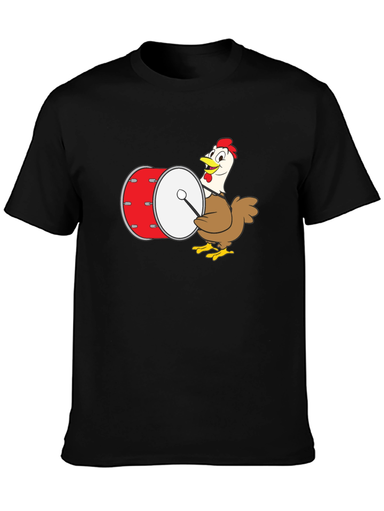 Black Chicken Drummer Graphic Tee view 3