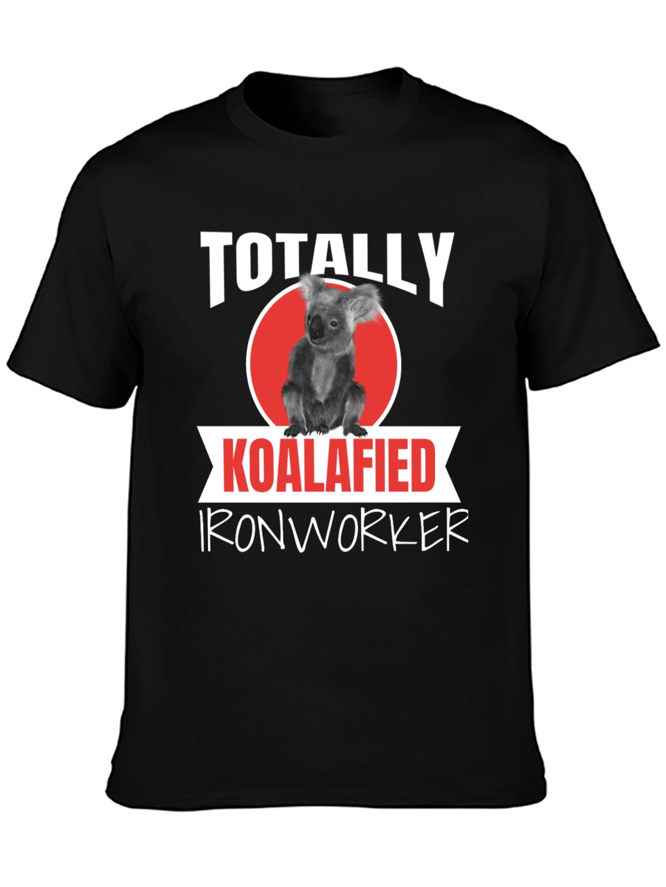 Black Koalafied Ironworker Graphic Tee view 3