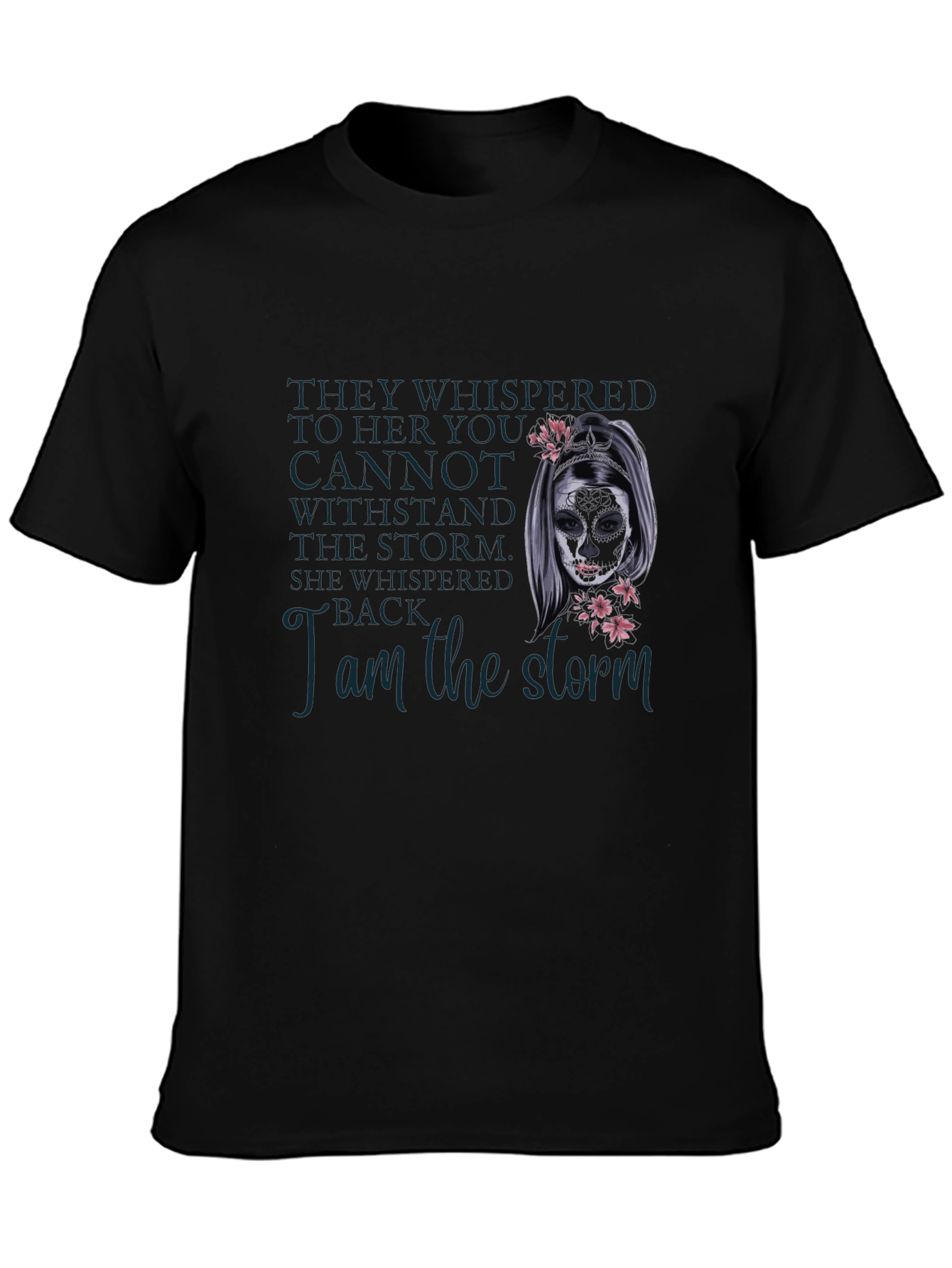 Black I am the Storm Graphic T-Shirt - Dark view 3