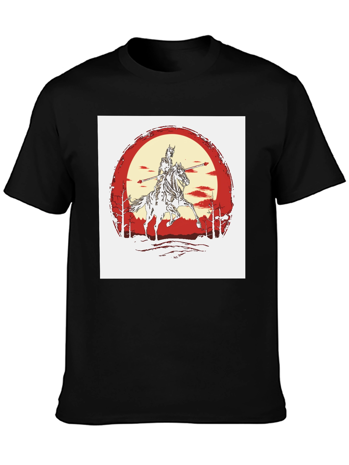 Knight Horseman Black T-Shirt - 3