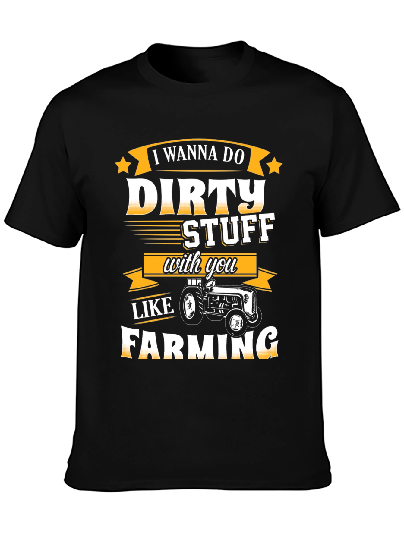Black Dirty Stuff Farming T-Shirt view 3