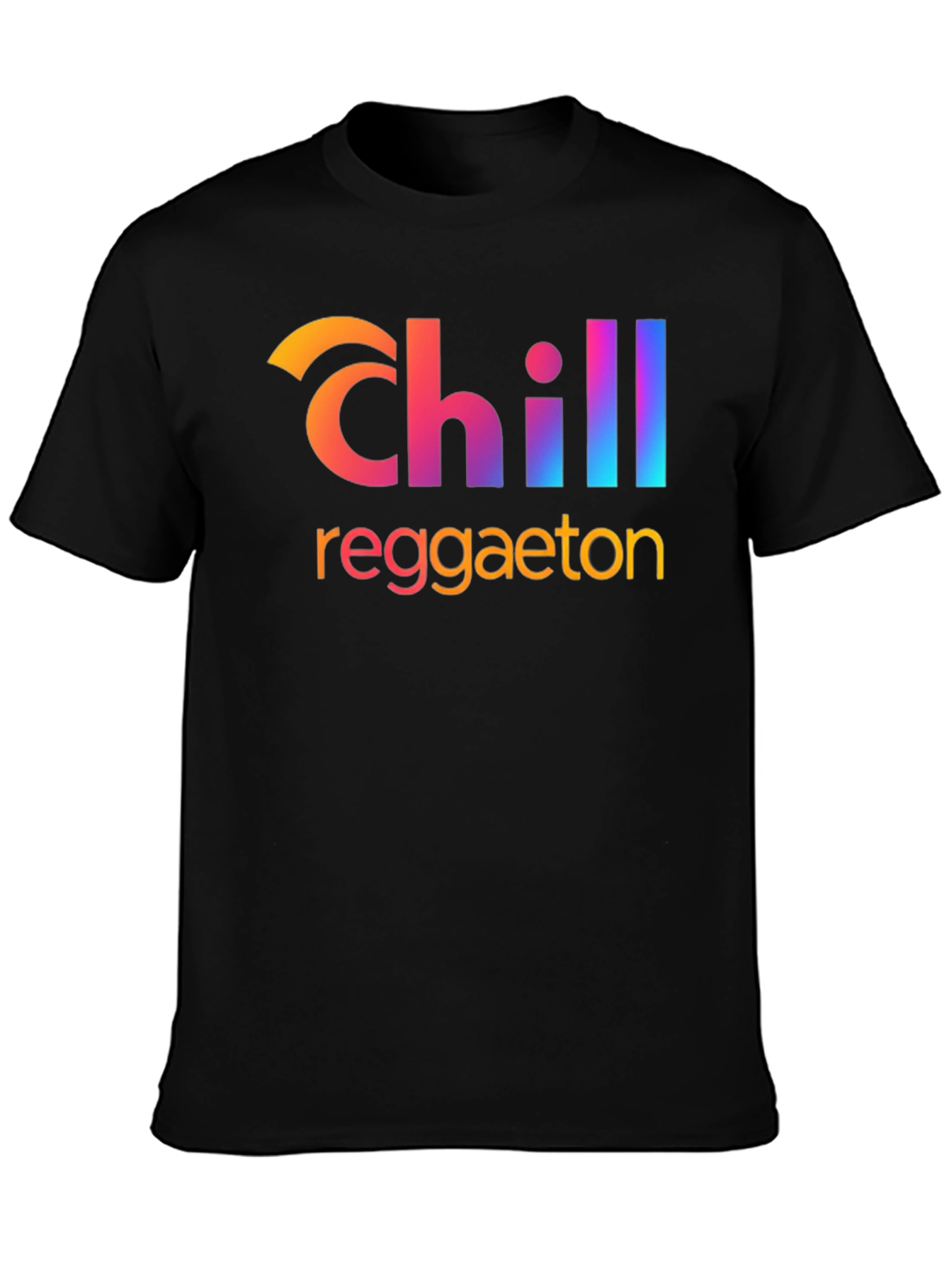 Black Chill Reggaeton Graphic T-Shirt view 3