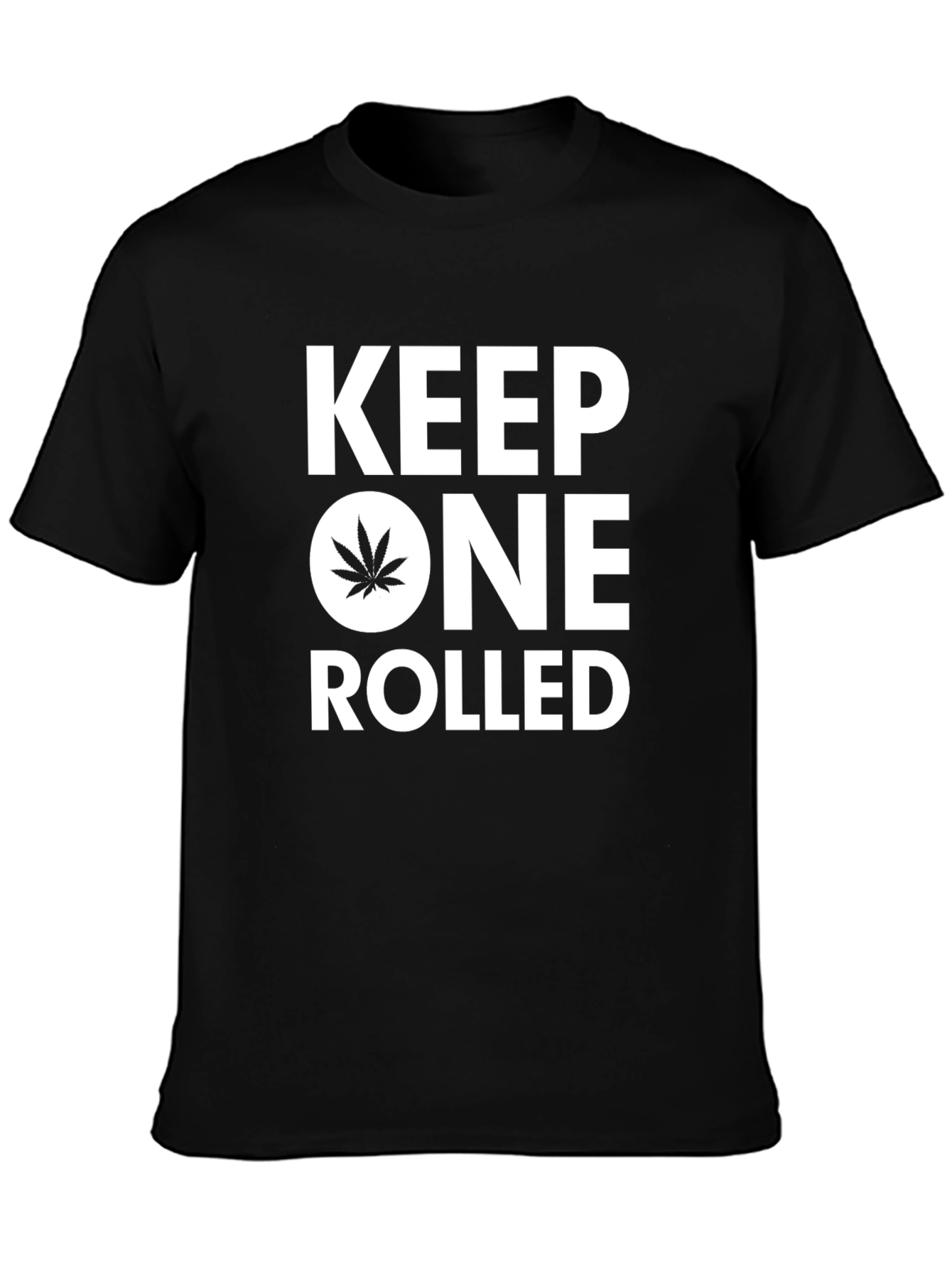 Black Keep One Rolled Black Graphic T-Shirt view 3