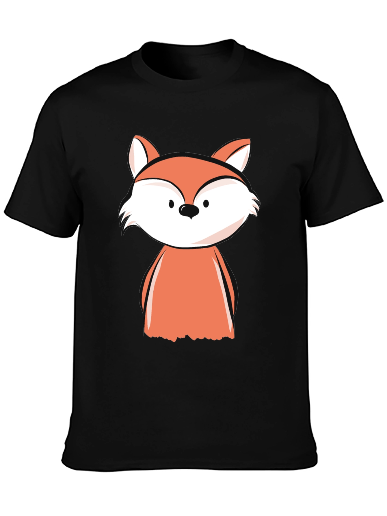 Black Fox Graphic Tee - Men's Black T-Shirt view 3