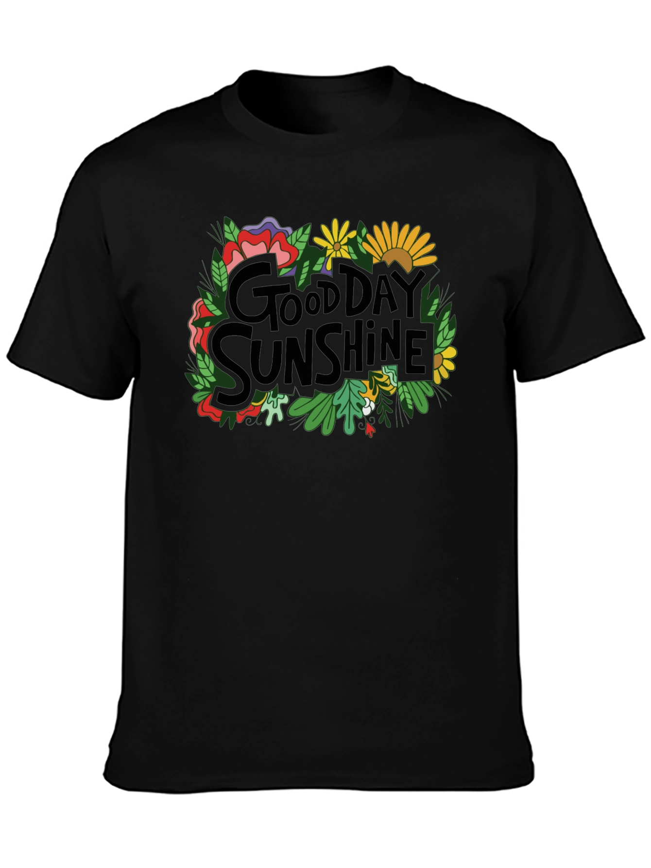 Black Good Day Sunshine Graphic Tee view 3