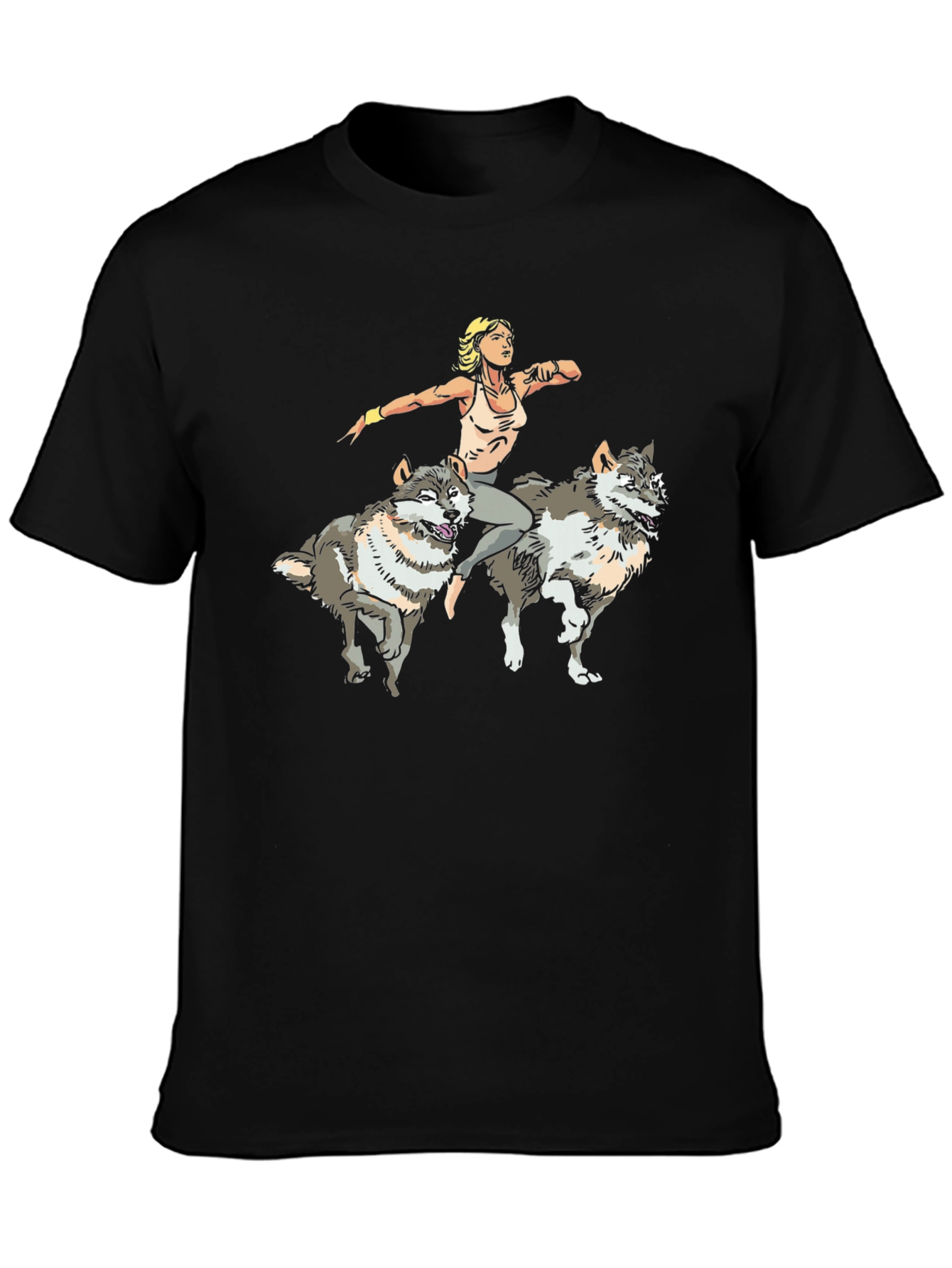 Wolf Rider Graphic T-Shirt - Unisex Design - 3