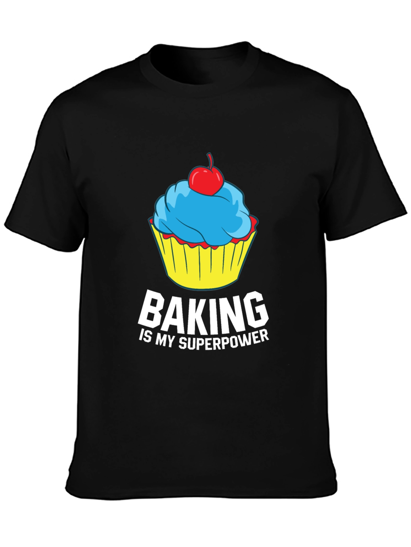 Black Baking is My Superpower Graphic Tee view 3