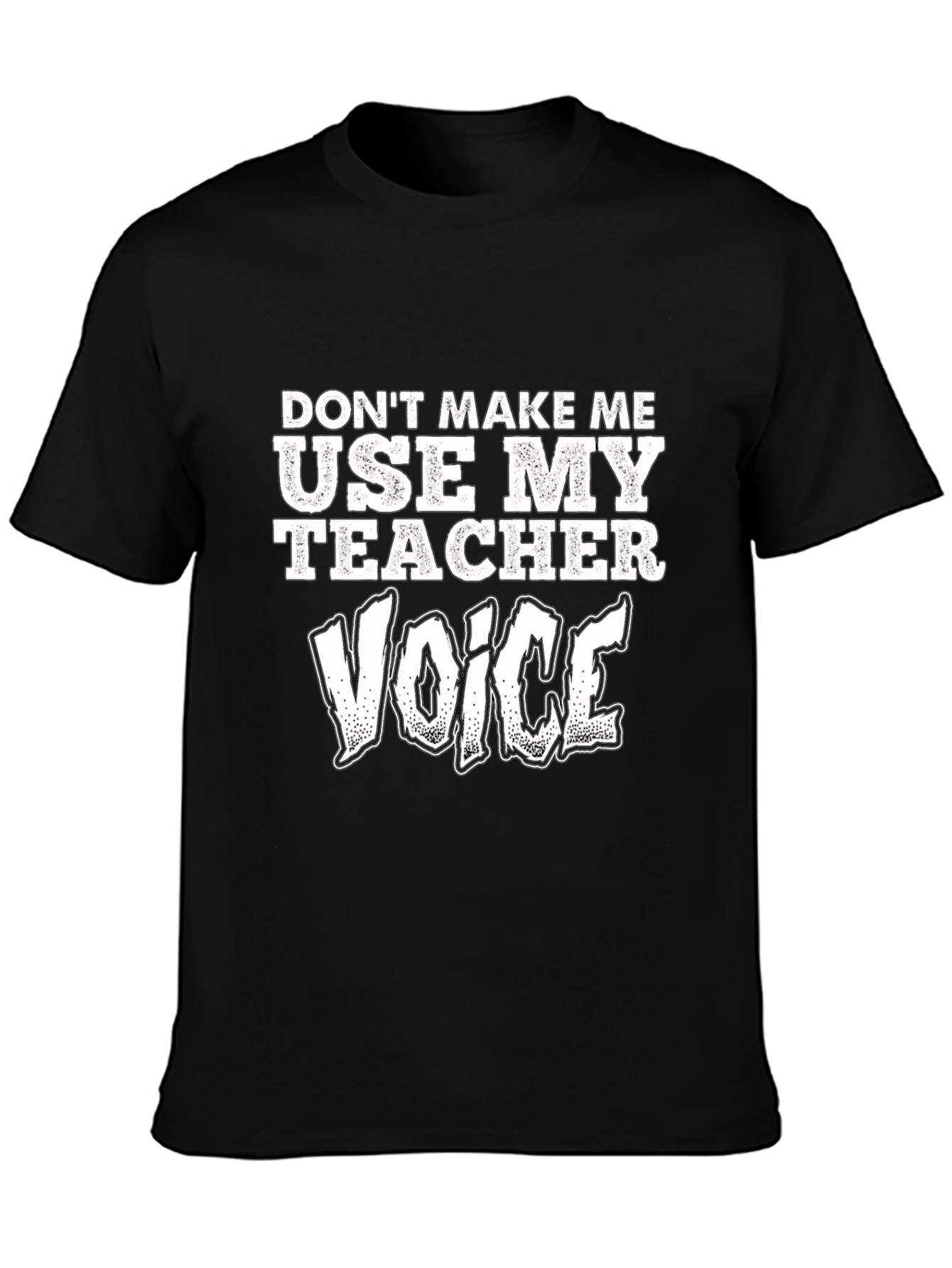 Black Teacher Voice T-Shirt view 3