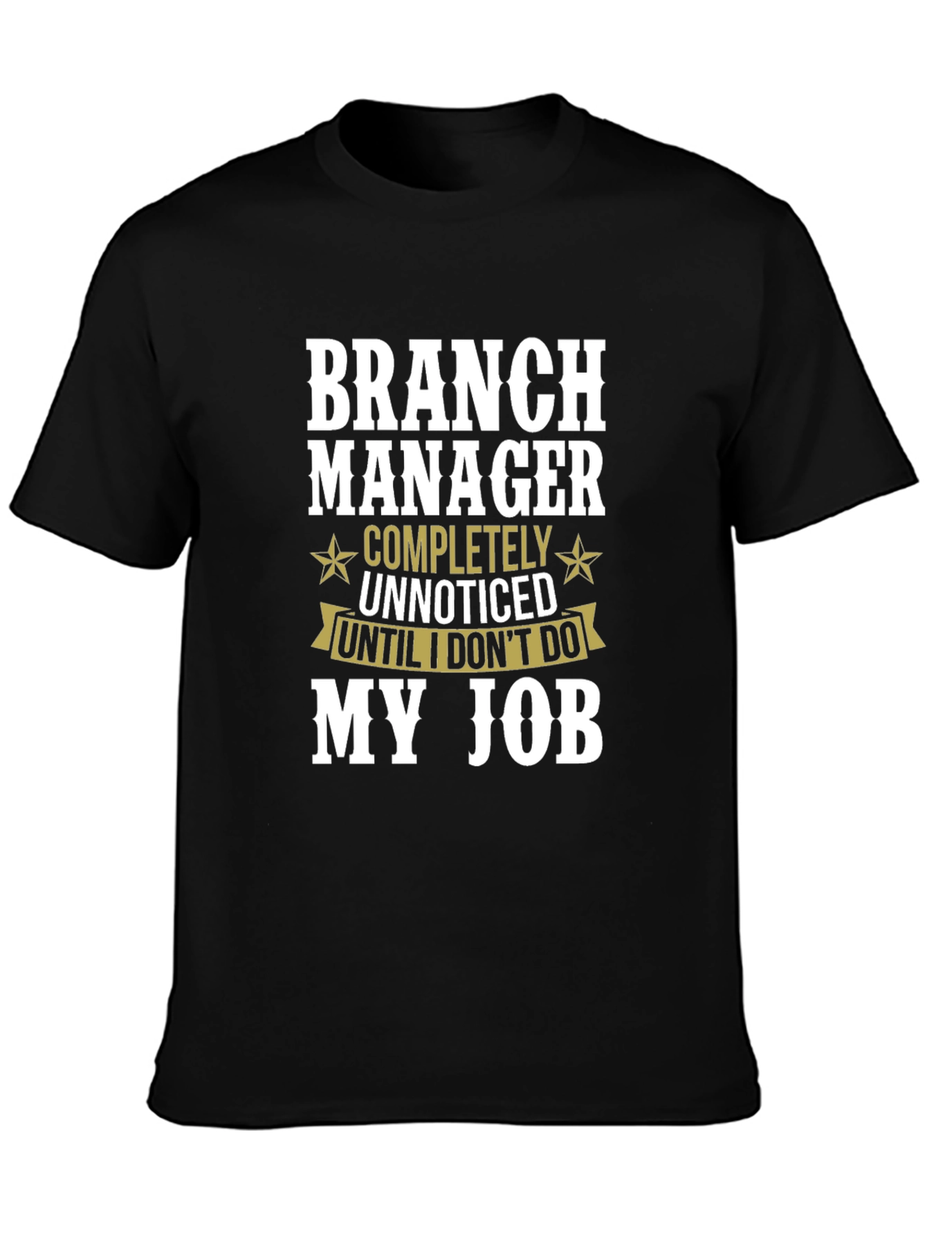 Black Branch Manager Funny T-Shirt Gift Idea view 3